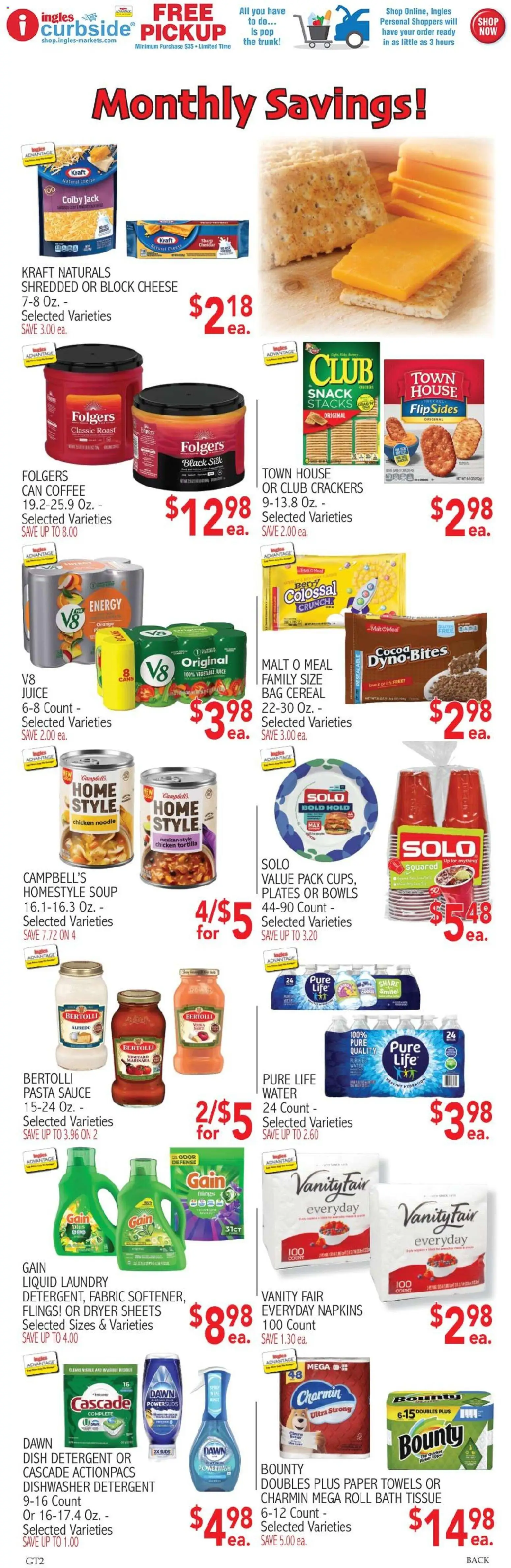 Ingles Weekly Ad - valid from 17.06.2026 | Page: 6 | Products: Coffee, Detergent, Water, Sauce