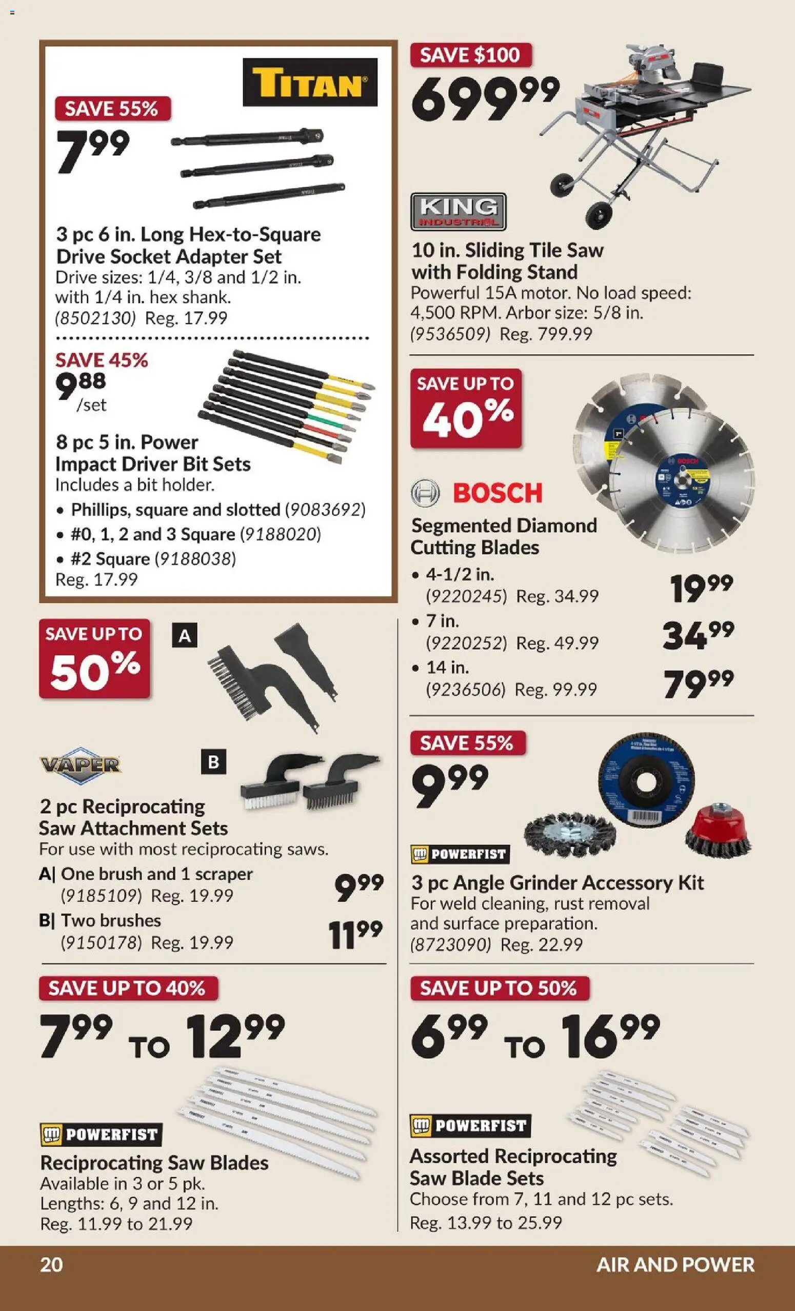 Princess Auto flyer valid from Aug 11, 2026 | Page: 27 | Products: PC, Adapter, Grinder, Socket