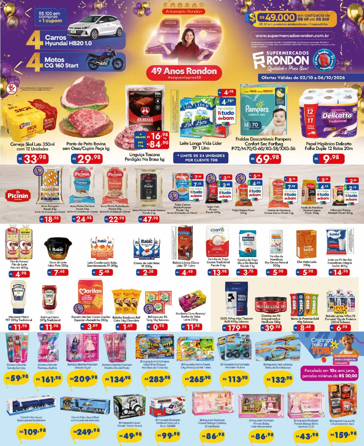 Supermercados Rondon Folheto - válido de 02/10/2026 | Página: 1