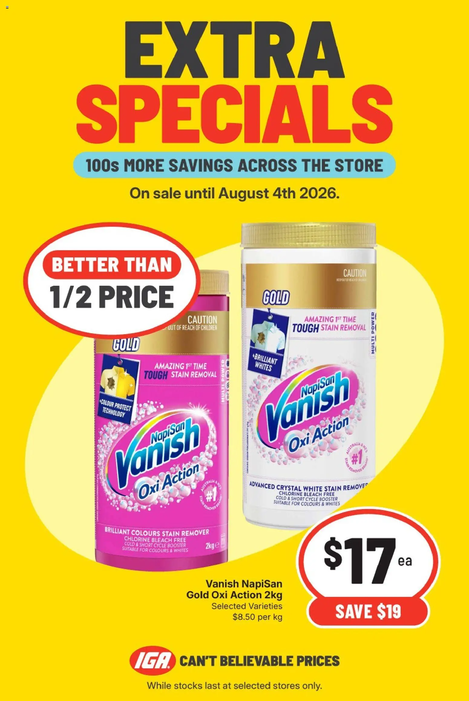 IGA catalogue - valid from 29/07/2026 | Page: 2 | Products: Stain remover