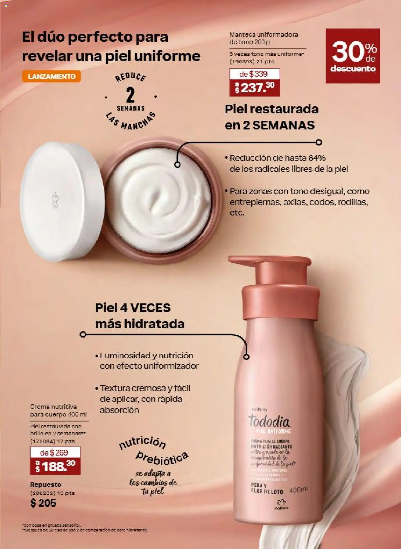 Nuevas ofertas de Natura válidas en toda la República Mexicana desde el 31/07/2026. ¡Encuentra las mejores ofertas en Natura campaña 12 2026! | Página: 92 | Productos: Pera, Crema, Brillo, Radiante