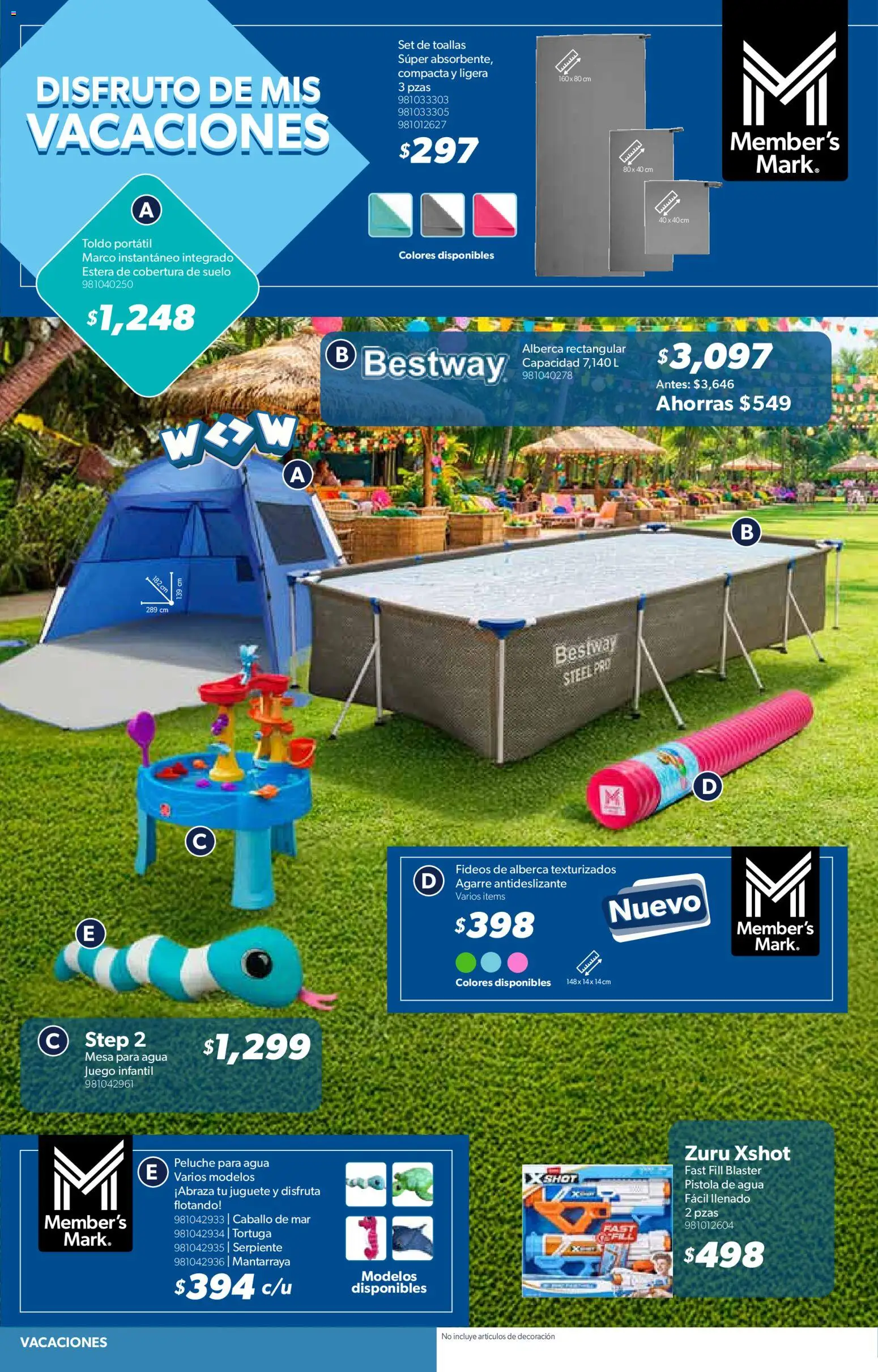Nuevas ofertas de Sam's Club válidas en toda la República Mexicana desde el 03/03/2026. ¡Encuentra las mejores ofertas en Sam's Club catálogo! | Página: 20 | Productos: Agua, Fideos, Alberca, Toallas