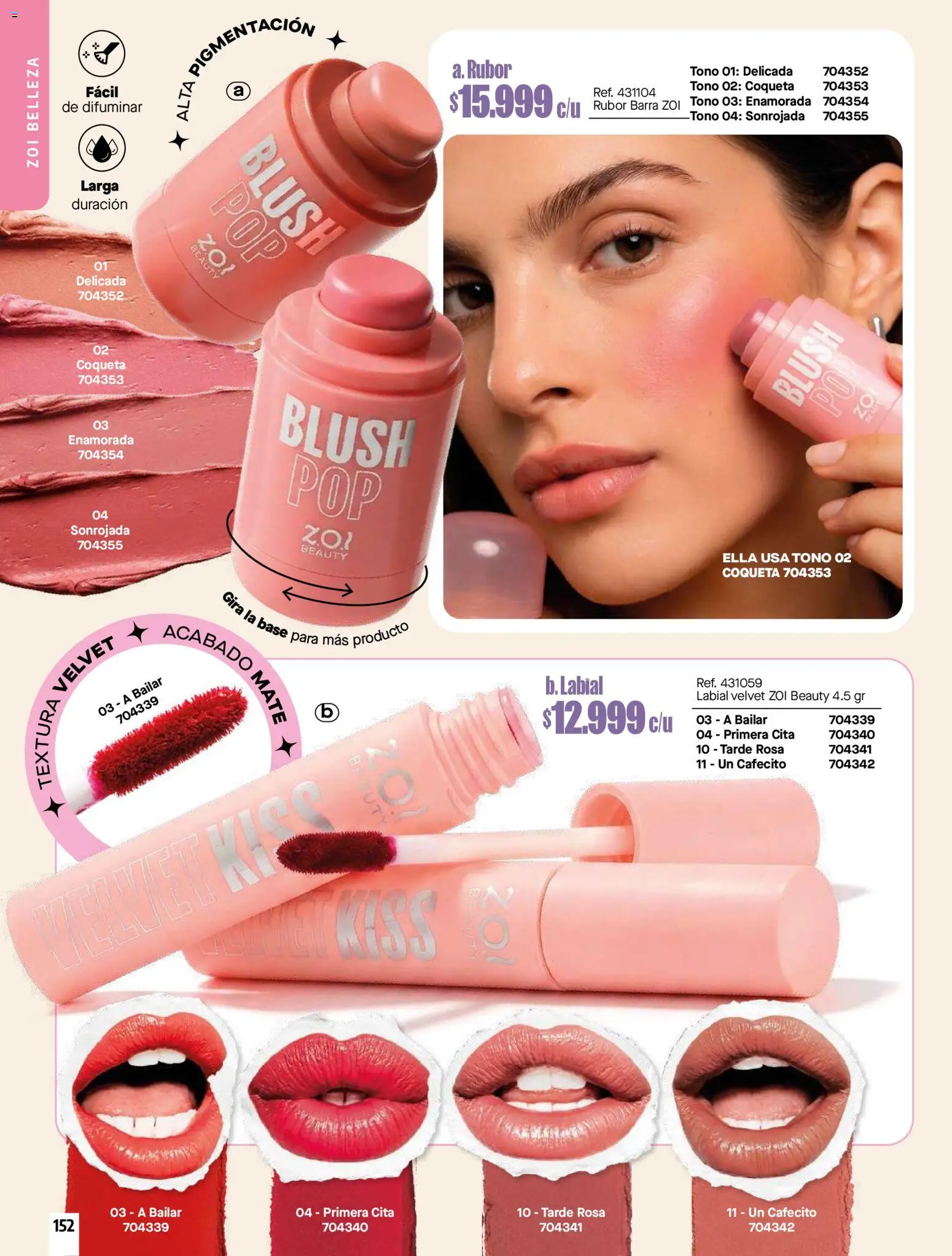 Carmel revista - valida desde el 01/07/2026 | Página: 152 | Productos: Rubor