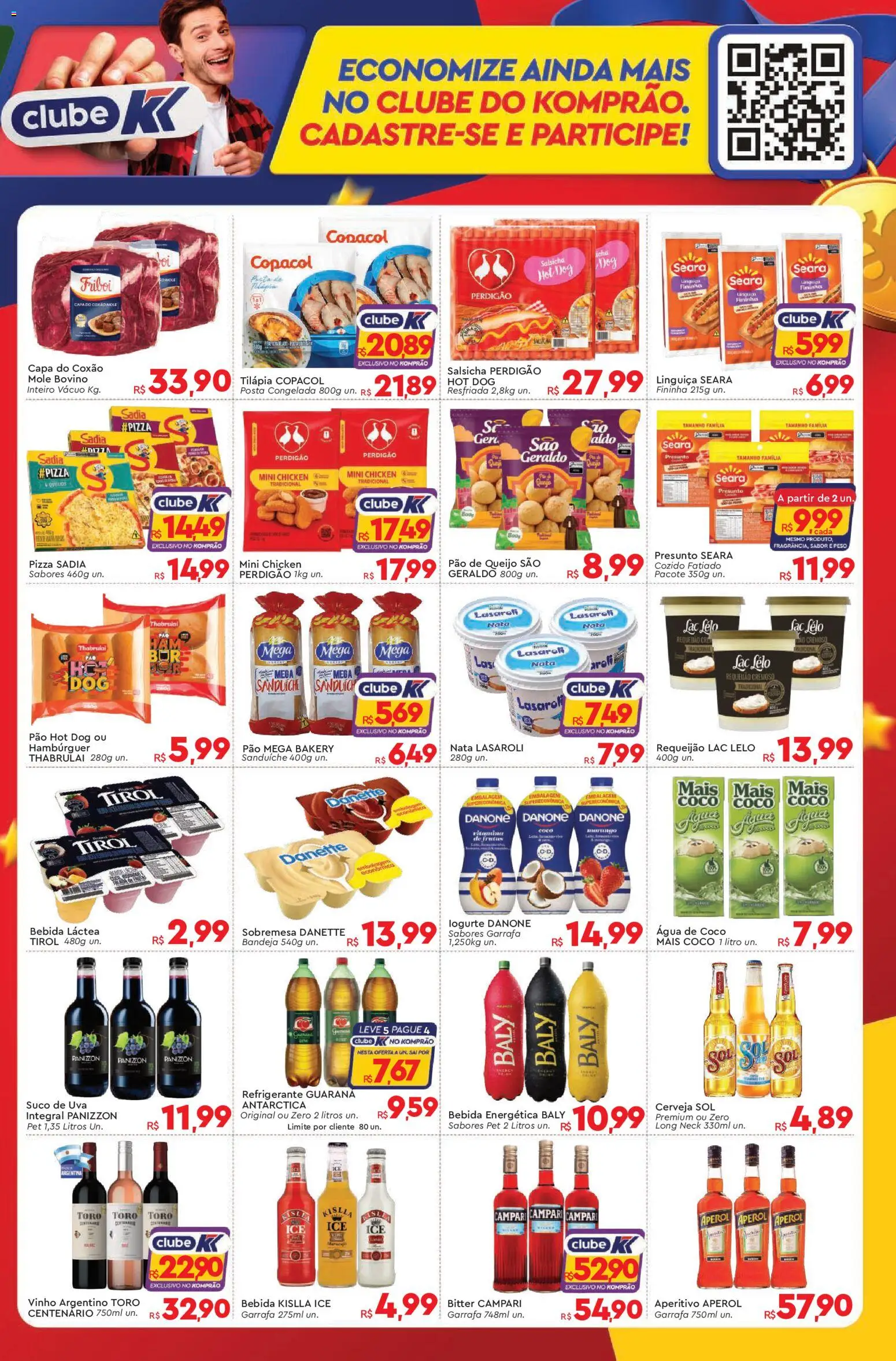 Komprao Atacadista Folheto - válido de 18/09/2026 | Página: 3 | Produtos: Tilápia, Presunto, Refrigerante, Campari