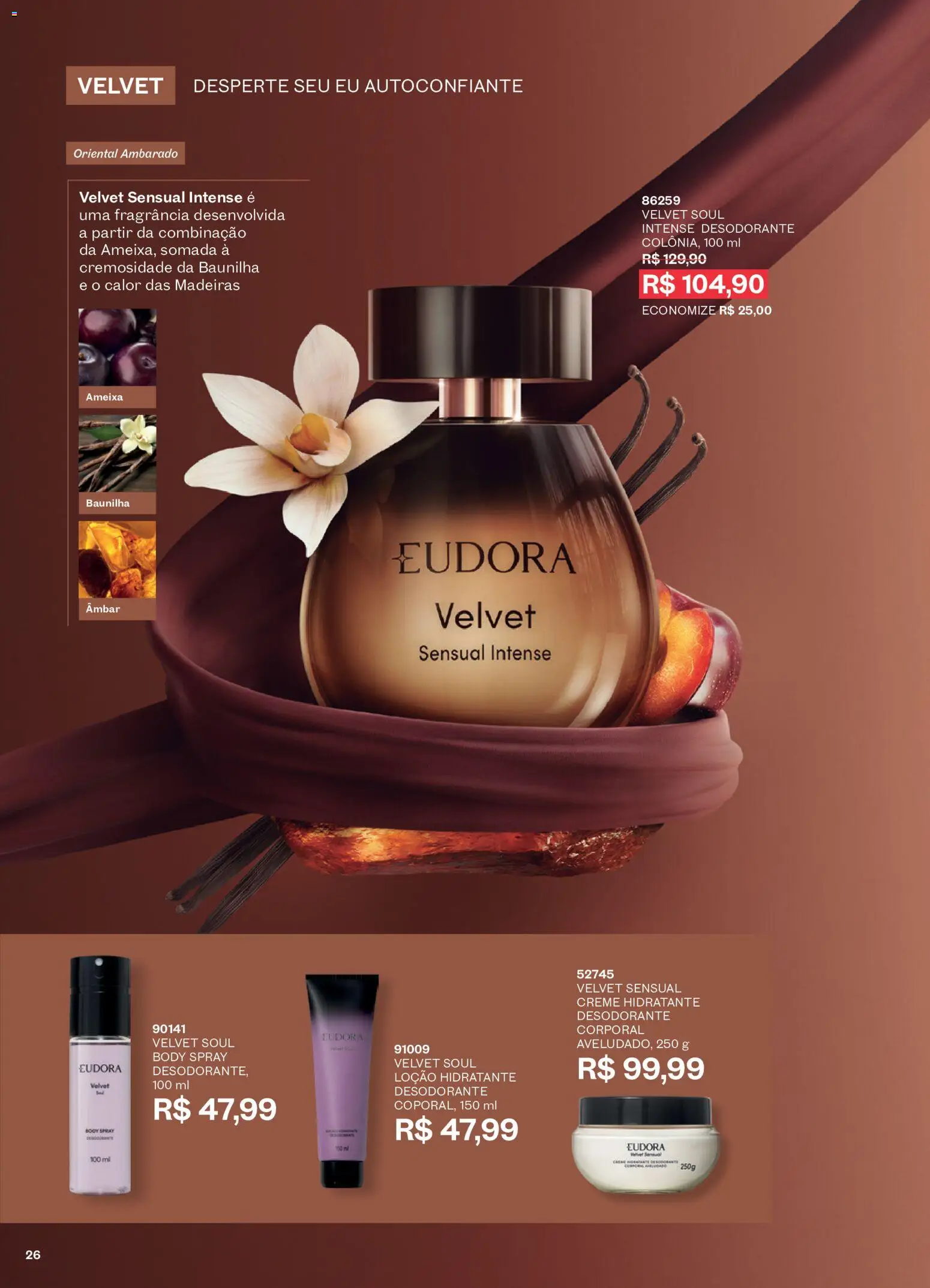 Eudora Folheto - válido de 16/09/2026 | Página: 29 | Produtos: Fragrância, Desodorante, Creme hidratante, Ameixa