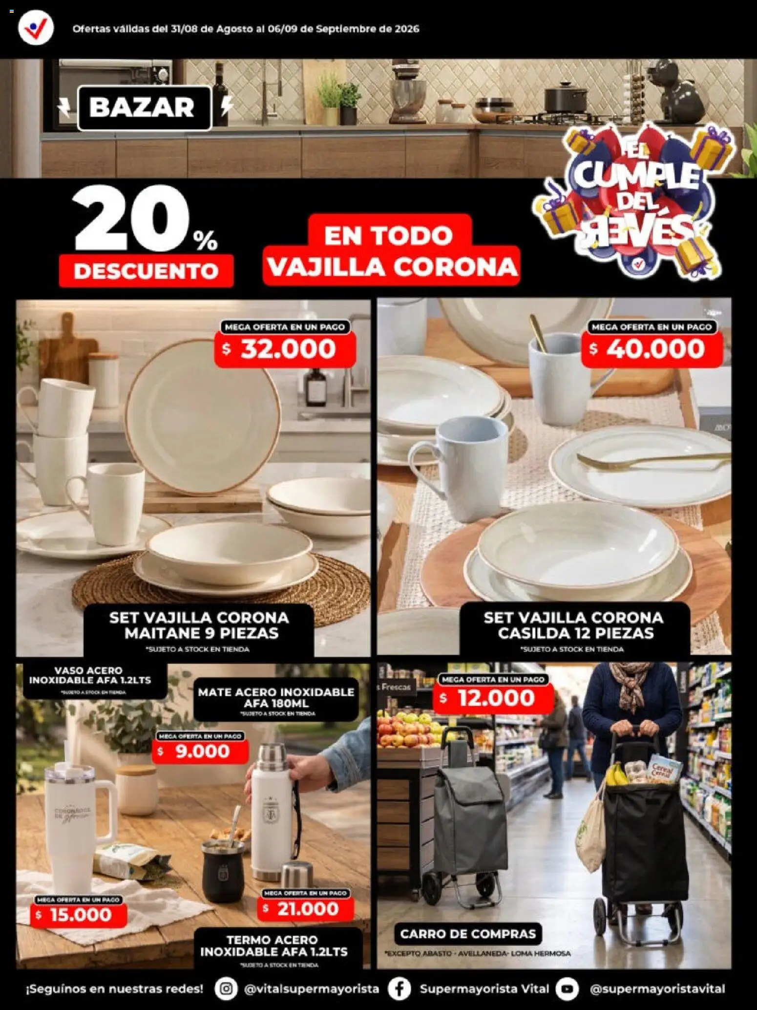 Vital - Especial de nonfood │ válido desde el 31/08/2026 | Página: 3 | Productos: Mate, Vajilla, Termo