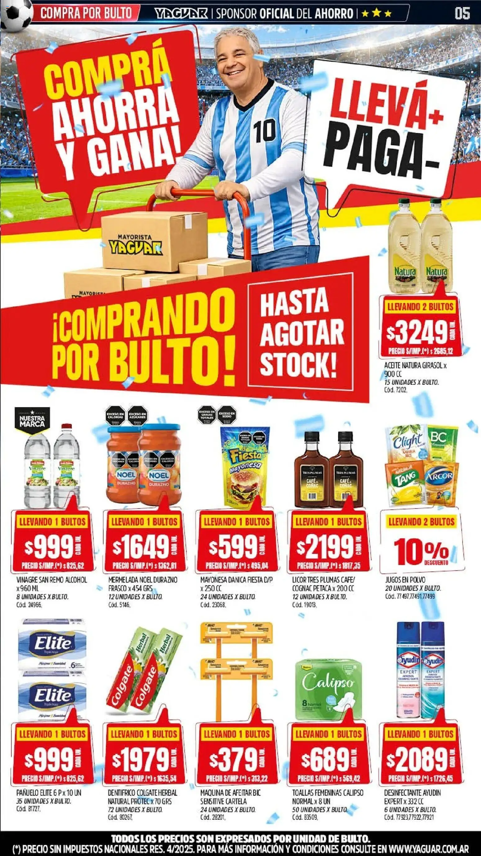 Yaguar - Oferta Semanal Neuquen │ válido desde el 01.06.2026 | Página: 5 | Productos: Toallas, Vinagre, Café, Mermelada