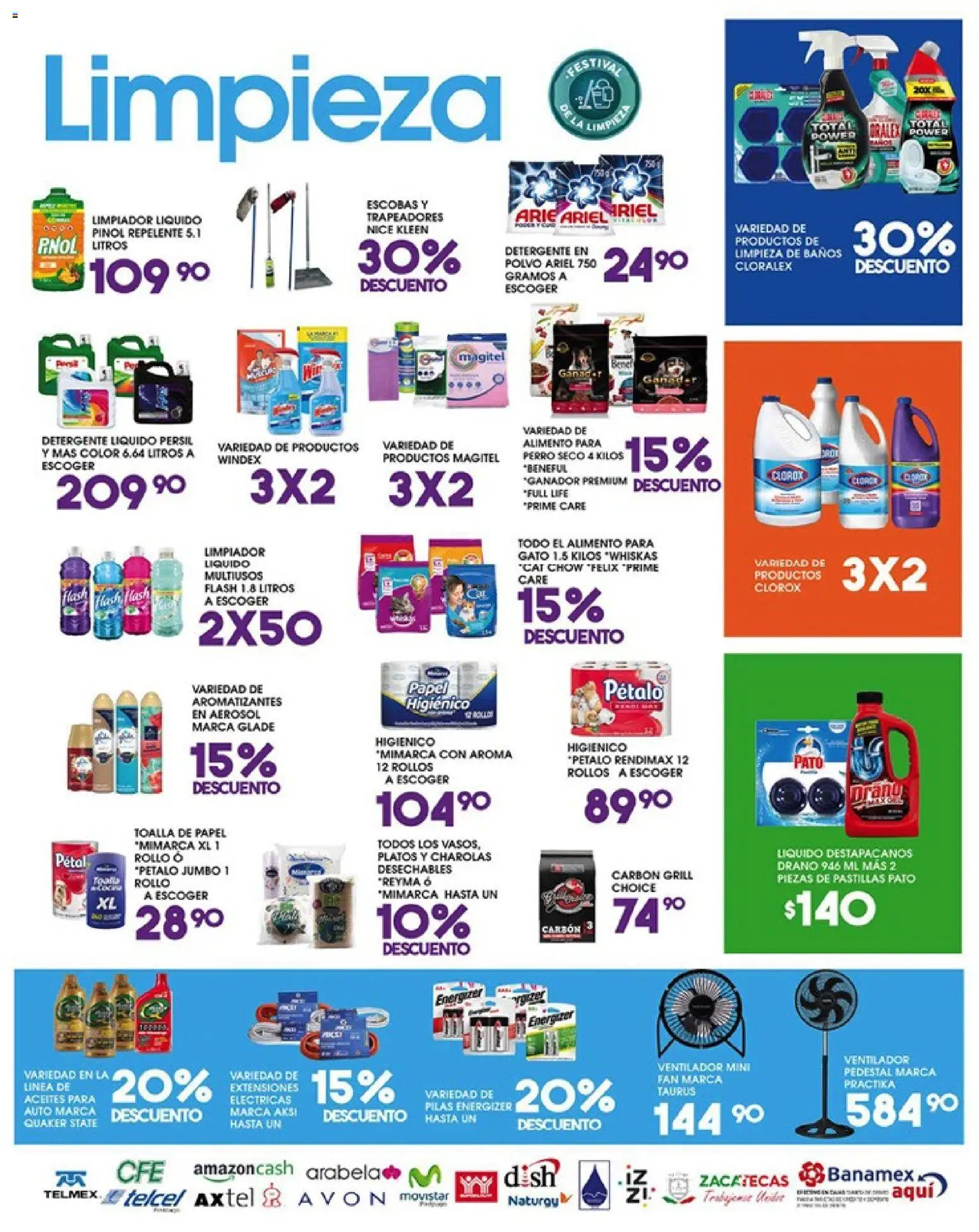 Nuevas ofertas de Alsuper válidas en toda la República Mexicana desde el 29.05.2026. ¡Encuentra las mejores ofertas en Alsuper folleto Calera! | Página: 5 | Productos: Extensión, Destapacaños, Repelente, Pilas