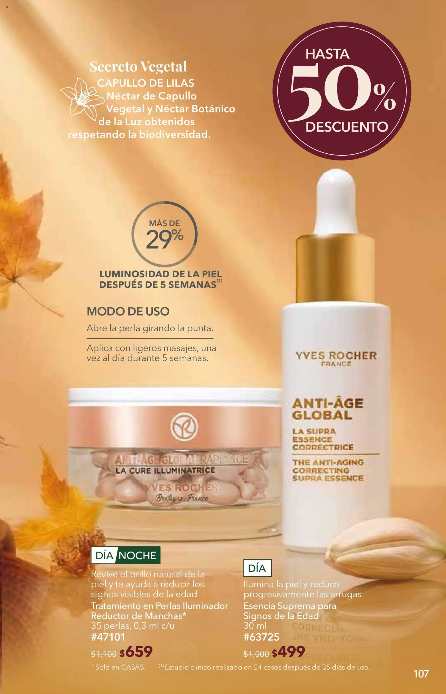 Nuevas ofertas de Yves Rocher válidas en toda la República Mexicana desde el 06/10/2026. ¡Encuentra las mejores ofertas en Yves Rocher campaña 14 2026! | Página: 109 | Productos: Iluminador, Brillo, Té