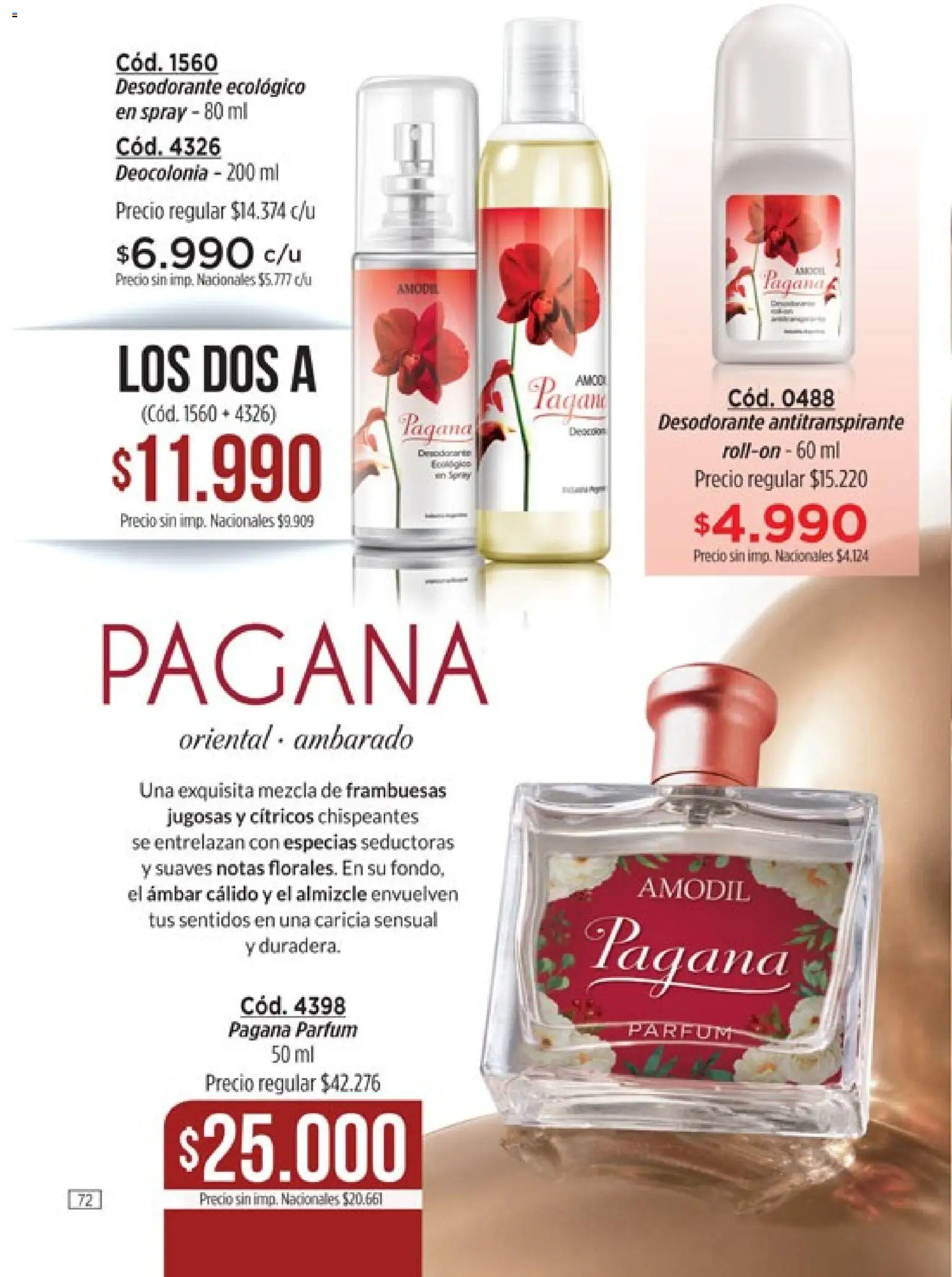 Amodil - Campaña 10 │ válido desde el 01.06.2026 | Página: 72 | Productos: Desodorante, Antitranspirante