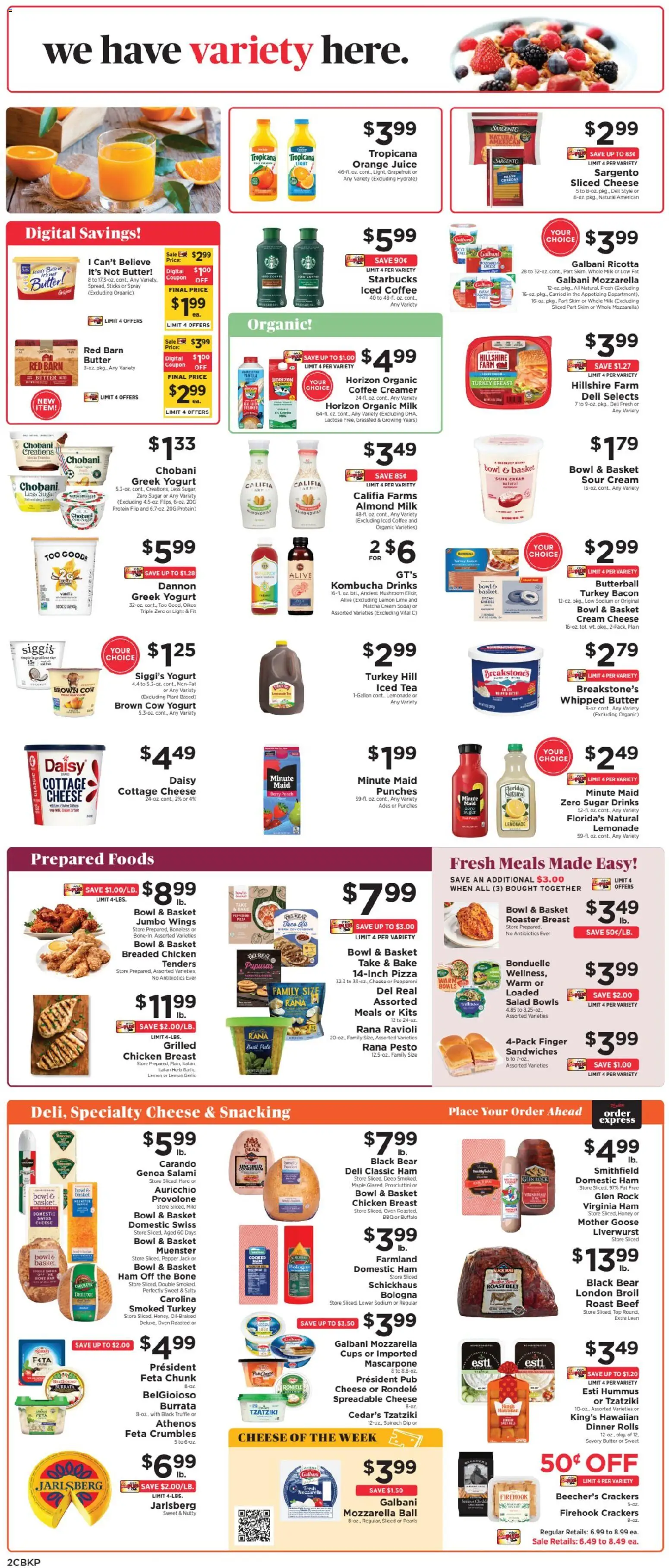 ShopRite Weekly Ad - valid from 08/02/2026 | Page: 4 | Products: Honey, Cheese, Salami, Tea