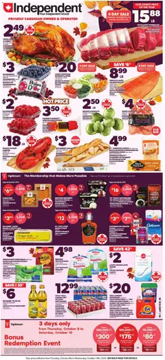 Preview of Independent Grocer weekly flyer / circulaire from shop Independent Grocer valid from Oct 8, 2026