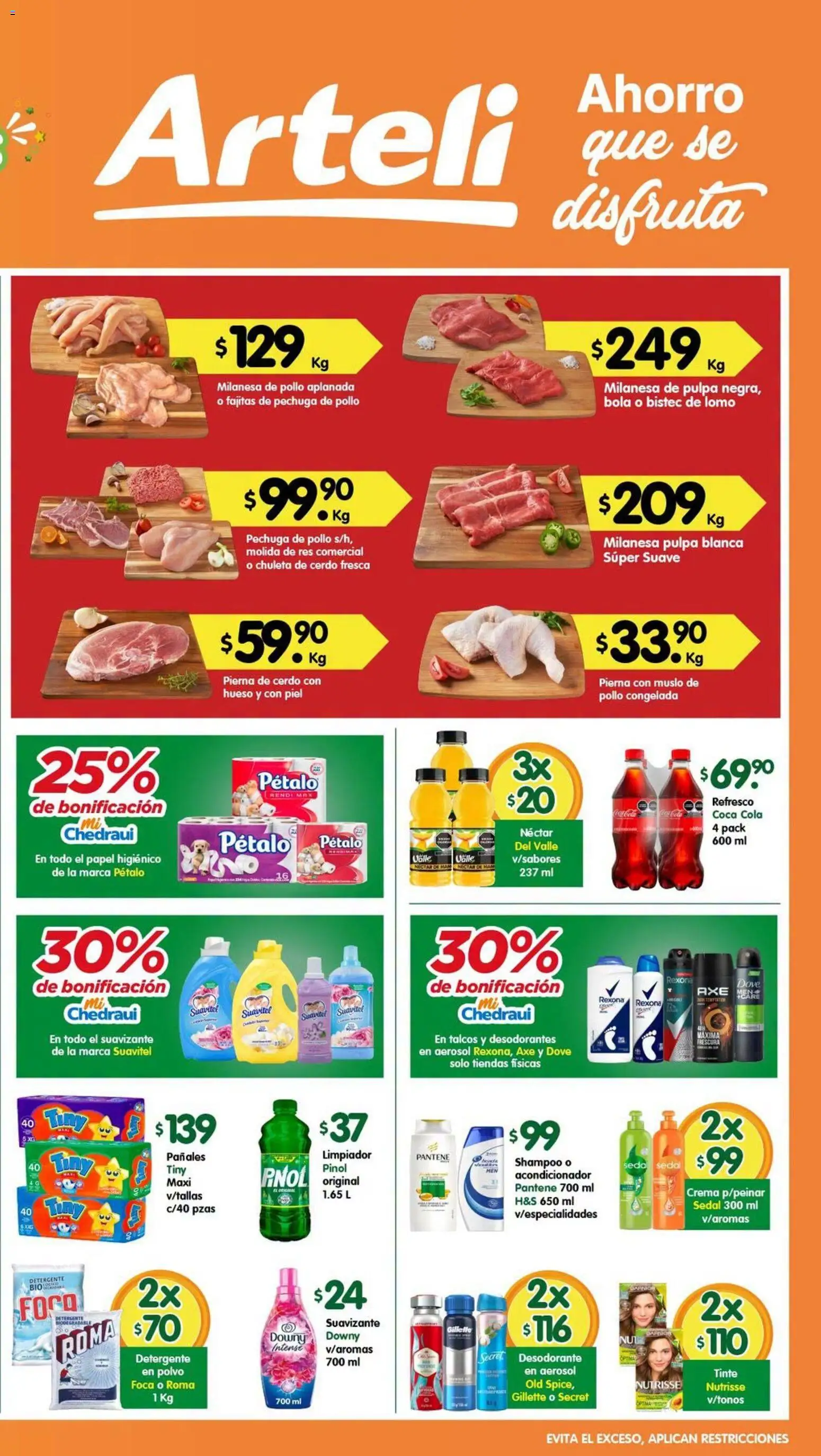 Nuevas ofertas de Arteli válidas en toda la República Mexicana desde el 14/08/2026. ¡Encuentra las mejores ofertas en Arteli folleto Valles! | Página: 2 | Productos: Desodorante, Crema, Limpiador, Shampoo