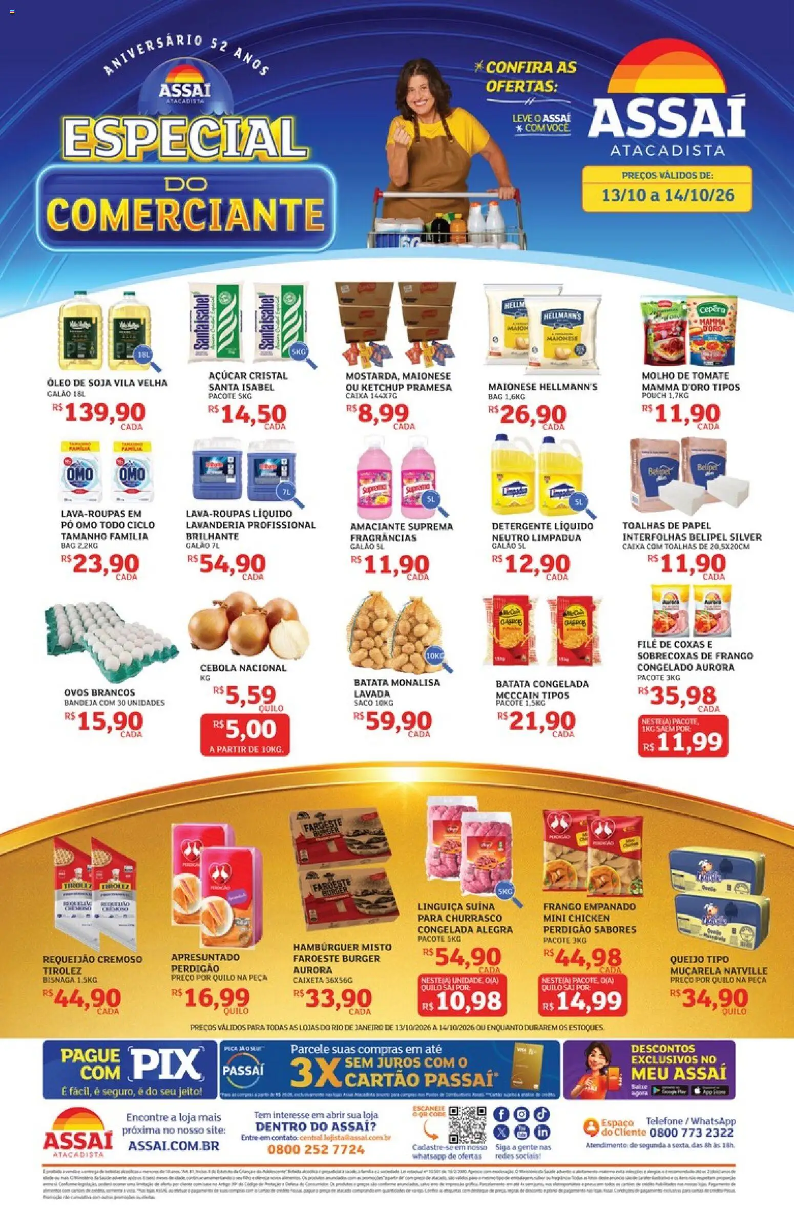 Assaí Atacadista Folheto - válido de 13/10/2026 | Página: 1