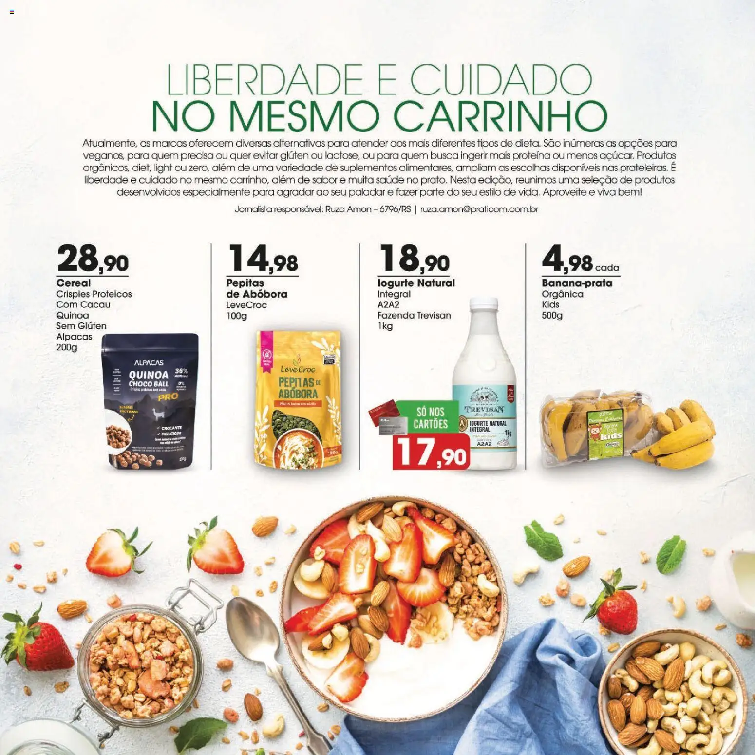 Zaffari Folheto - válido de 03/09/2026 | Página: 2 | Produtos: Quinoa, Abóbora, Iogurte, Suplementos