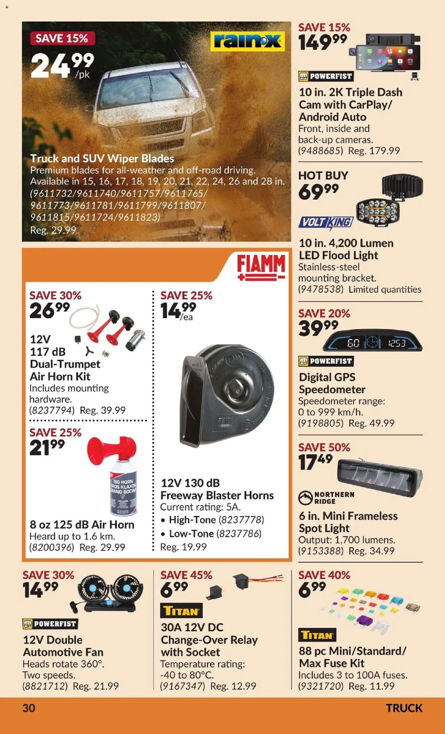 Princess Auto flyer valid from Jul 28, 2026 | Page: 35 | Products: PC, Fan, Ridge, Socket