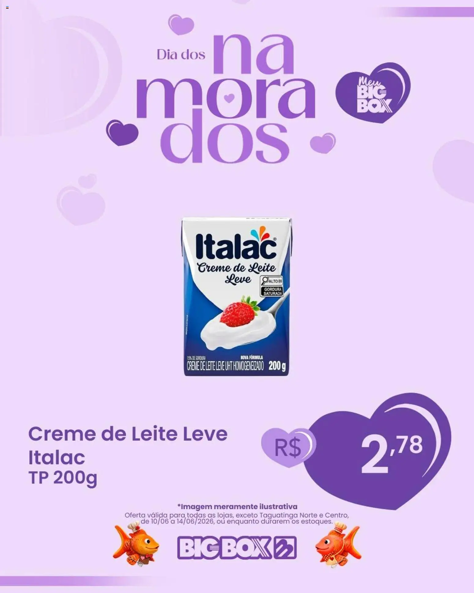 Big Box Folheto - válido de 10.06.2026 | Página: 6 | Produtos: Leite, Creme, Creme de leite