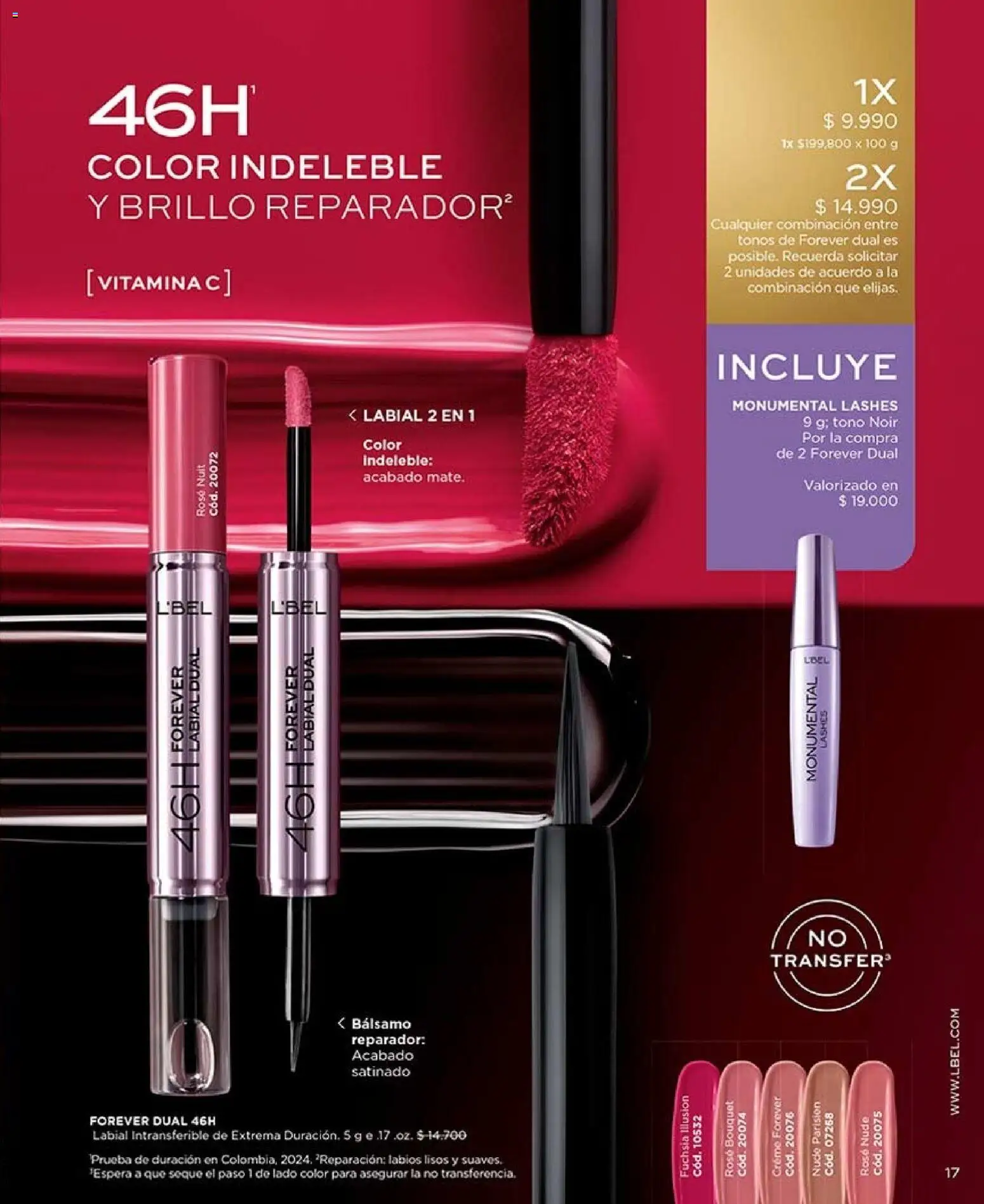 Catálogo L'Bel Campaña 12 │ válido desde el 07.07.2026 | Página: 17 | Productos: Brillo, Bálsamo, Labial