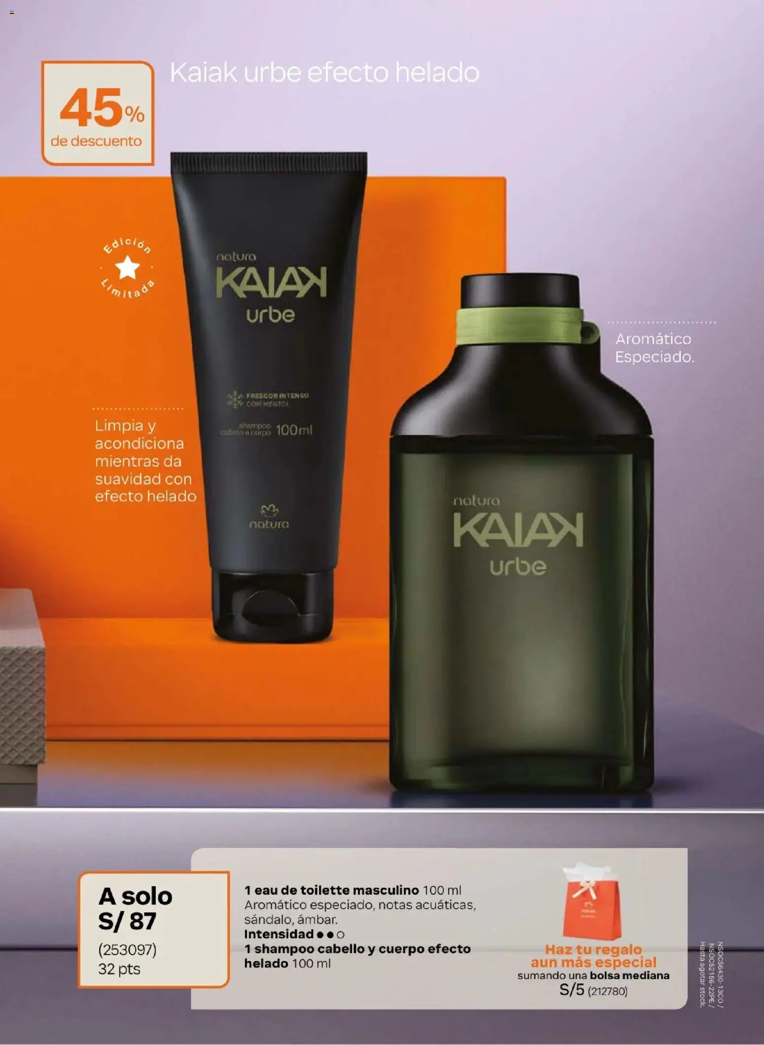 Catálogo Natura válido desde 05.05.2026 | Página: 12 | Productos: Shampoo, Helado, Bolsa, EAU de Toilette