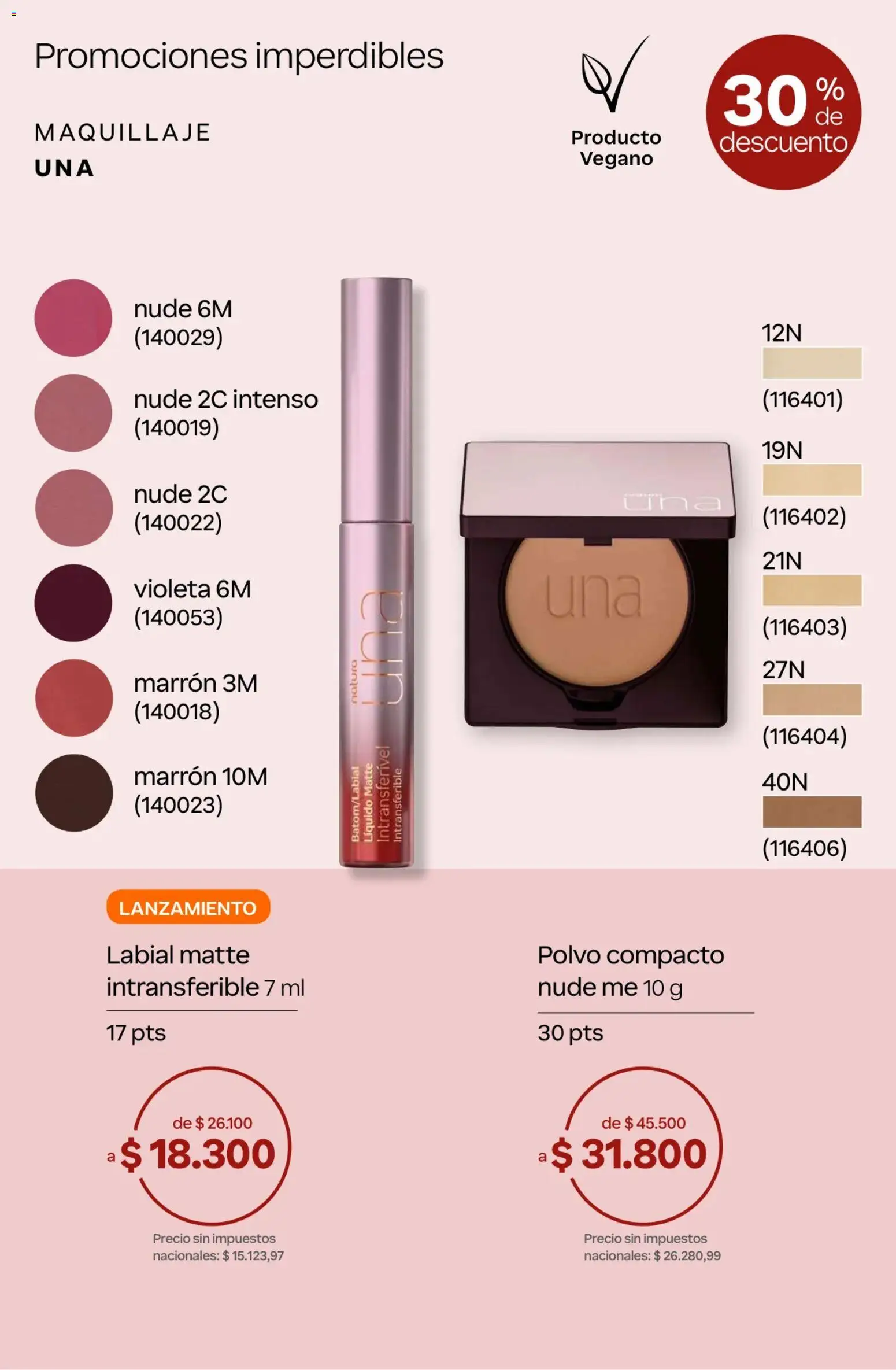 Catálogo Natura Ciclo 7 │ válido desde el 06.05.2026 | Página: 45 | Productos: Maquillaje, Polvo, Polvo compacto