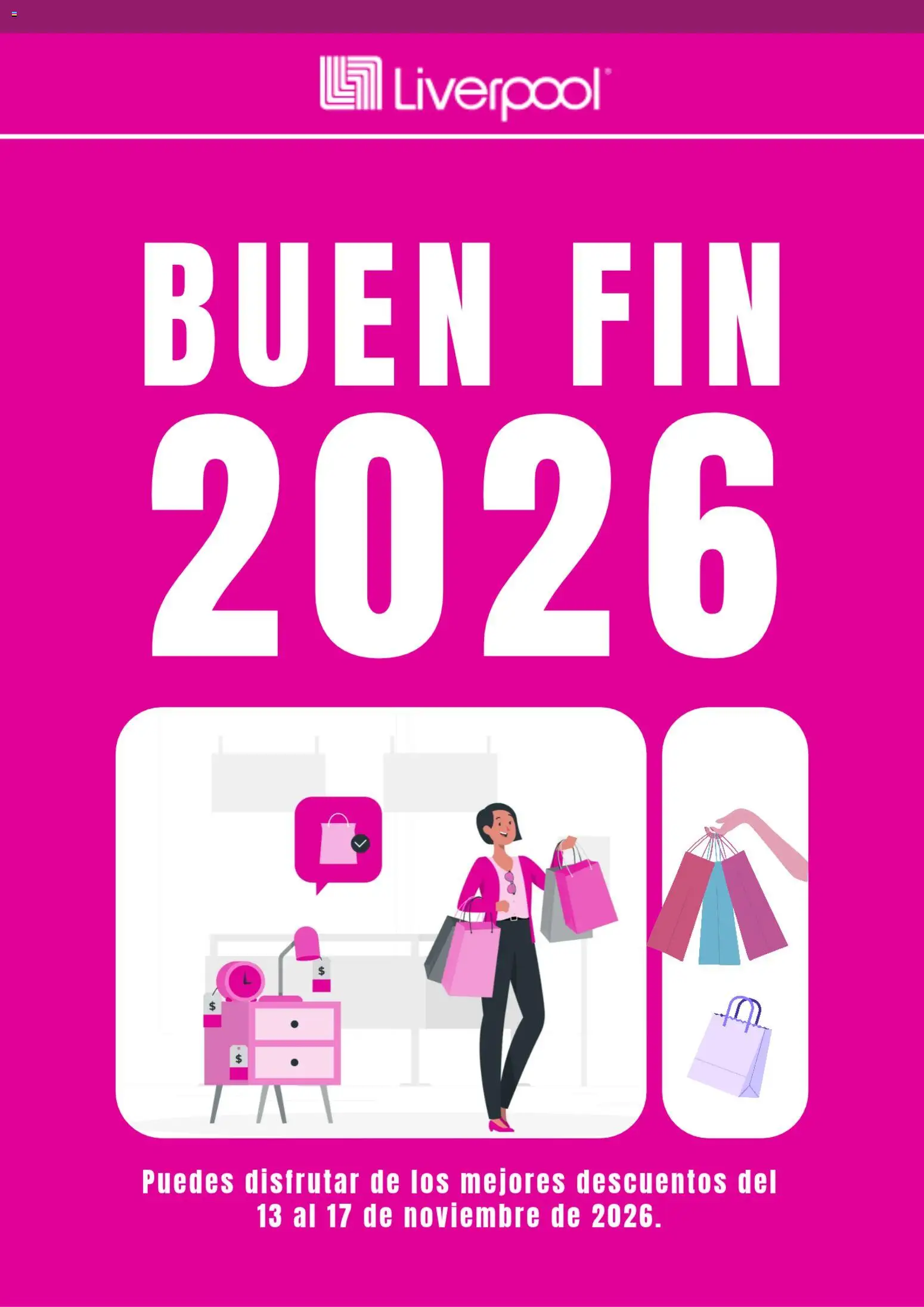 Nuevas ofertas de Liverpool válidas en toda la República Mexicana desde el 08/10/2026. ¡Encuentra las mejores ofertas en Liverpool Buen Fin aviso! | Página: 1
