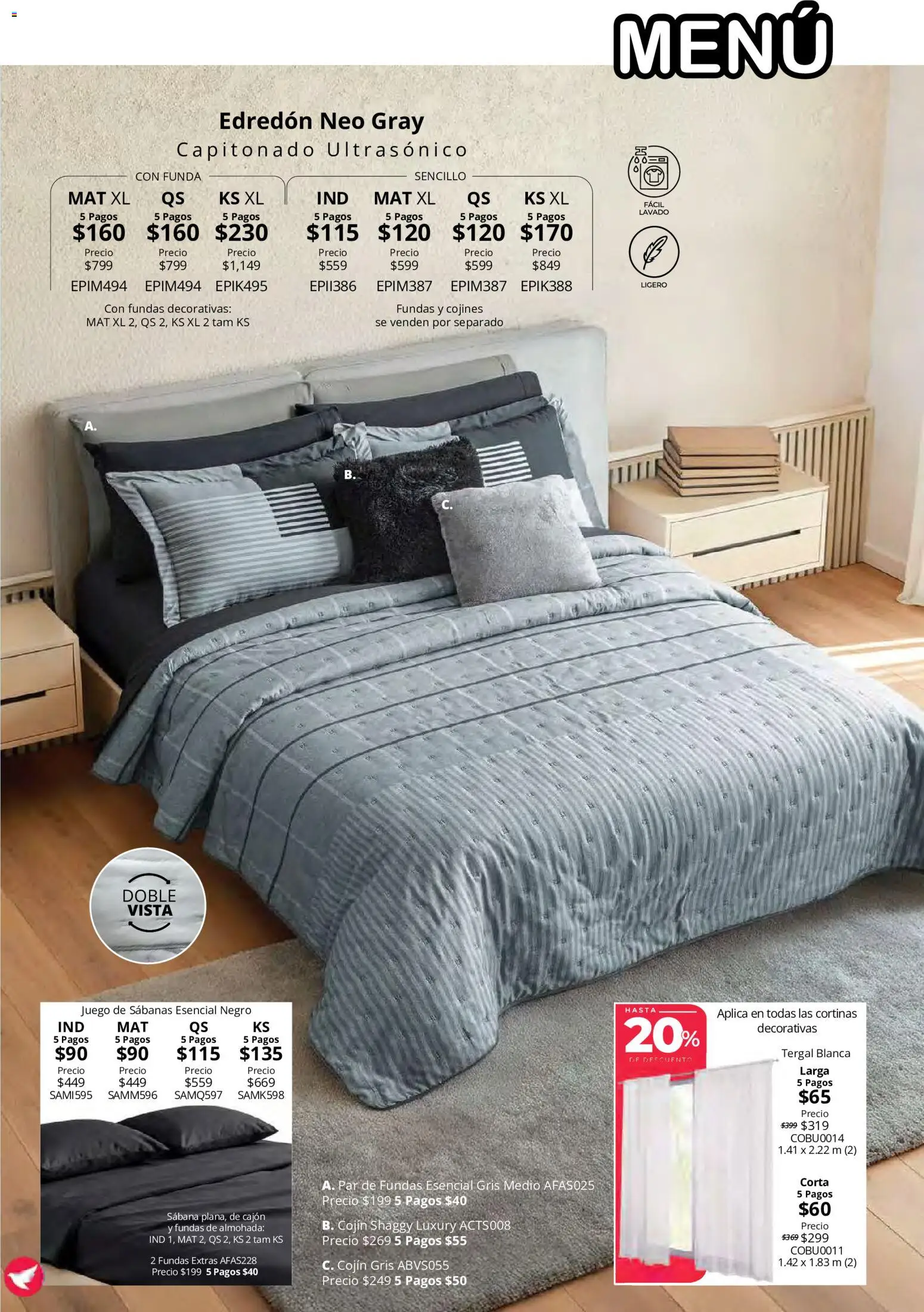 Nuevas ofertas de Colchas Concord válidas en toda la República Mexicana desde el 15/10/2026. ¡Encuentra las mejores ofertas en Colchas Concord catálogo! | Página: 68