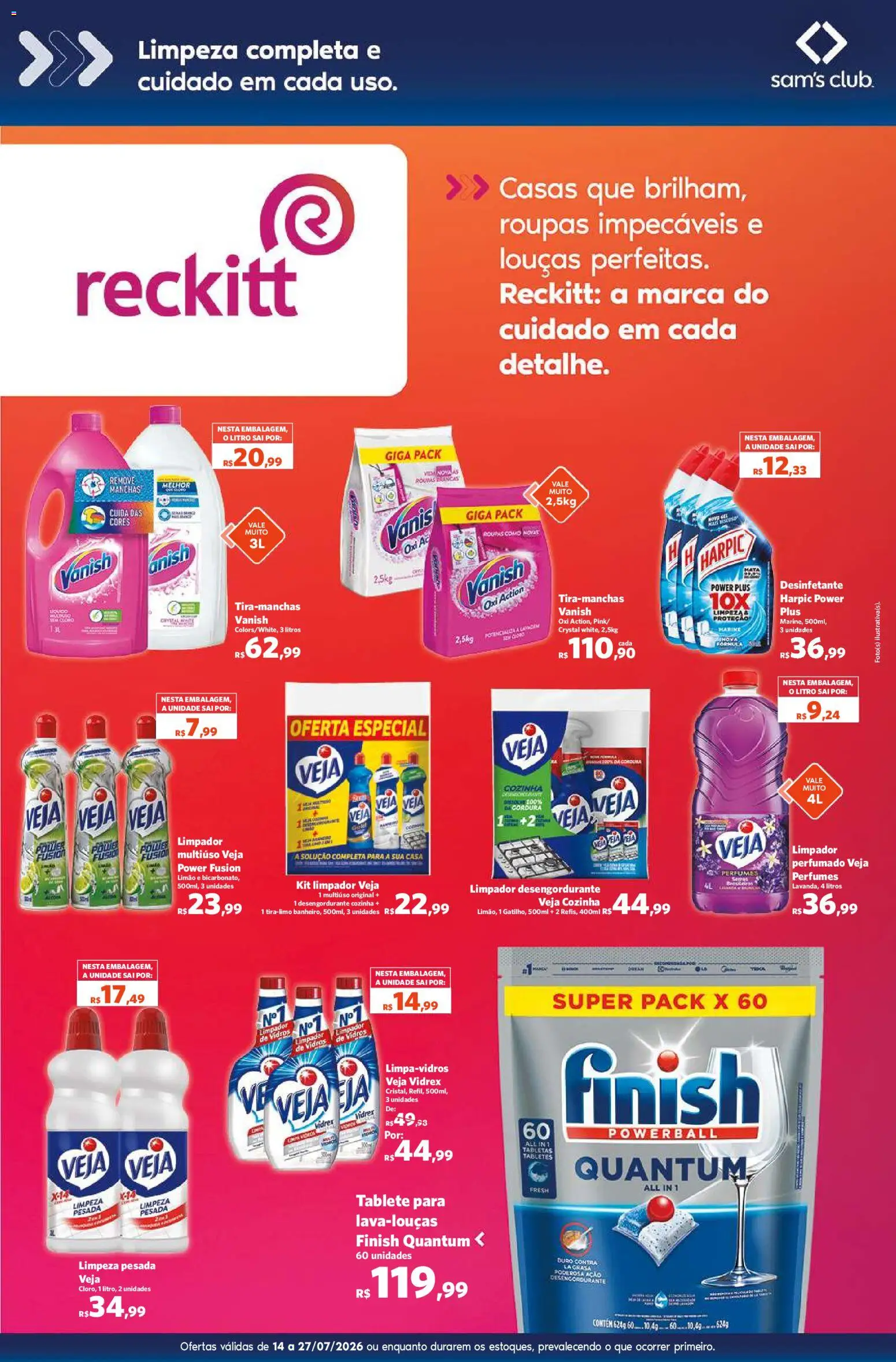 Sam's Club Folheto - válido de 14/07/2026 | Página: 5 | Produtos: Desengordurante, Roupas, Perfumes, Desinfetante