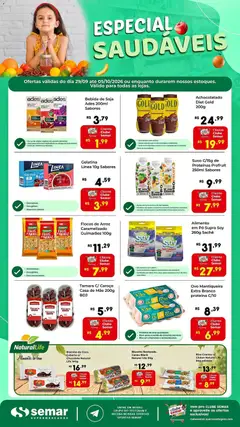 Semar Supermercado ofertas Especial Saudáveis - Pré-Visualização do folheto da loja Semar Supermercado, válido de 29/09/2026