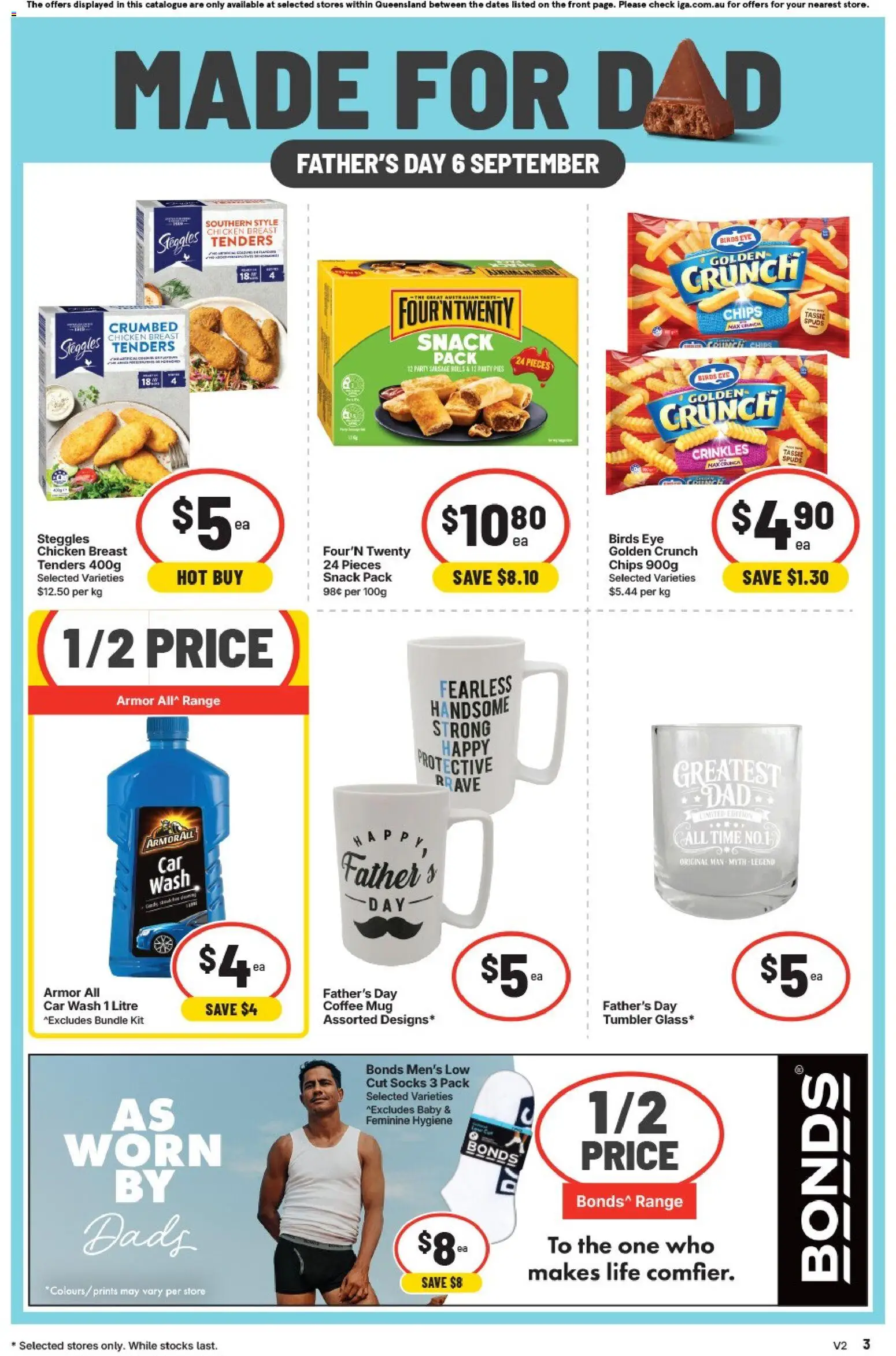 IGA catalogue - valid from 02/08/2026 | Page: 10 | Products: Coffee, Chicken breast, Chips, Pies