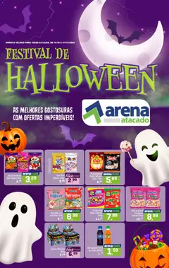Arena Atacado ofertas Halloween - Pré-Visualização do folheto da loja Arena Atacado, válido de 14/10/2026