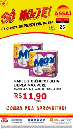 Assaí Atacadista ofertas - DF - Pré-Visualização do folheto da loja Assaí Atacadista, válido de 26.05.2026