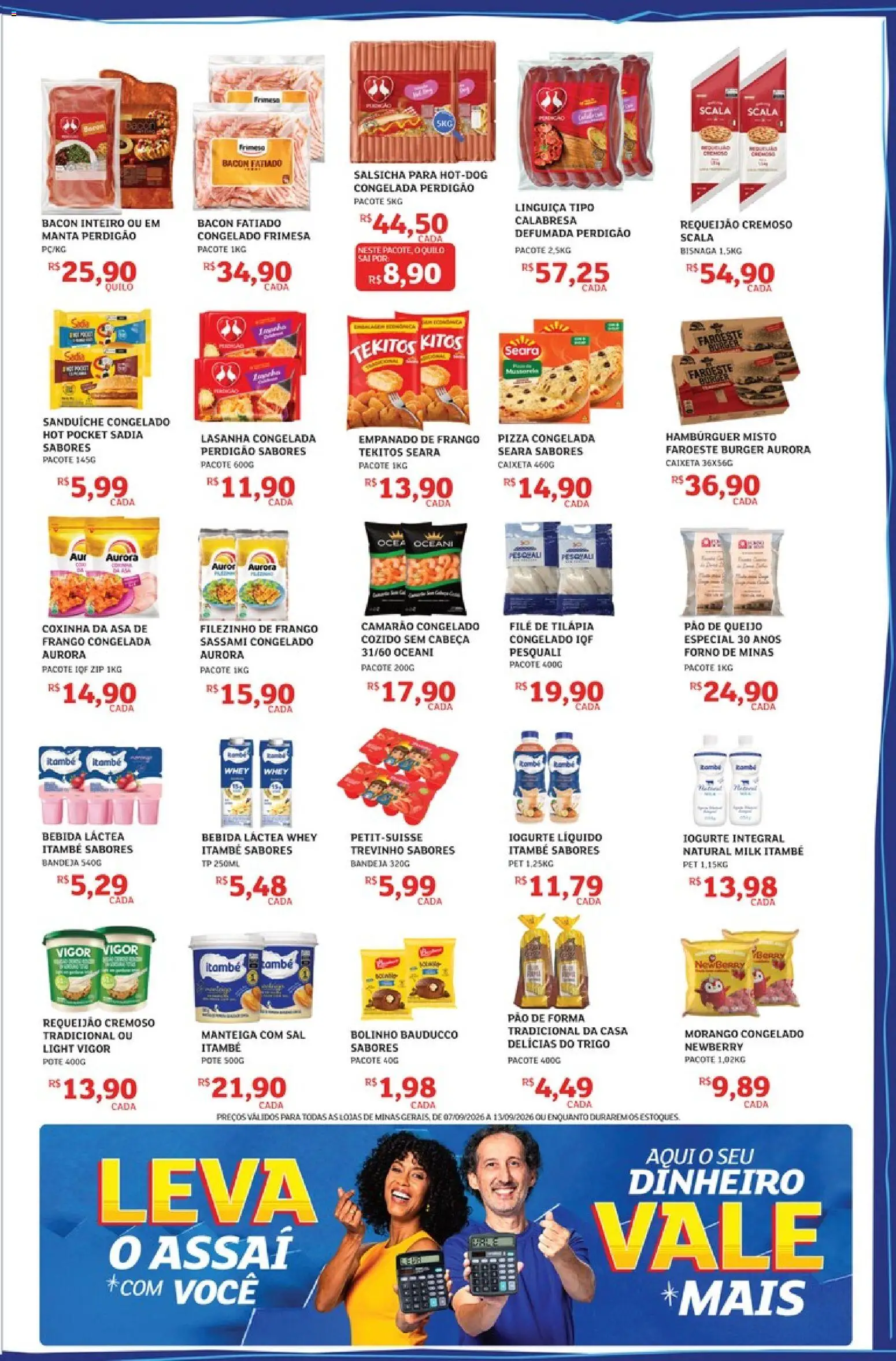 Assaí Atacadista Folheto - válido de 07/09/2026 | Página: 3 | Produtos: Forno, Manteiga, Pão de forma, Requeijão