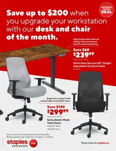 Preview of Staples flyer - Business Flyer from shop Staples valid from Oct 1, 2026