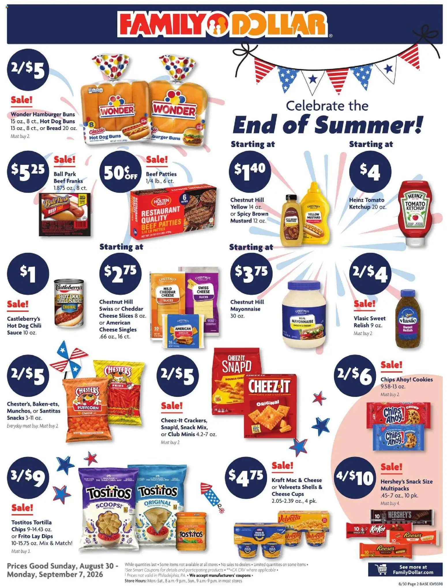 Family Dollar Weekly Ad - valid from 08/30/2026 | Page: 3 | Products: Ketchup, Sauce, Caro, Chili