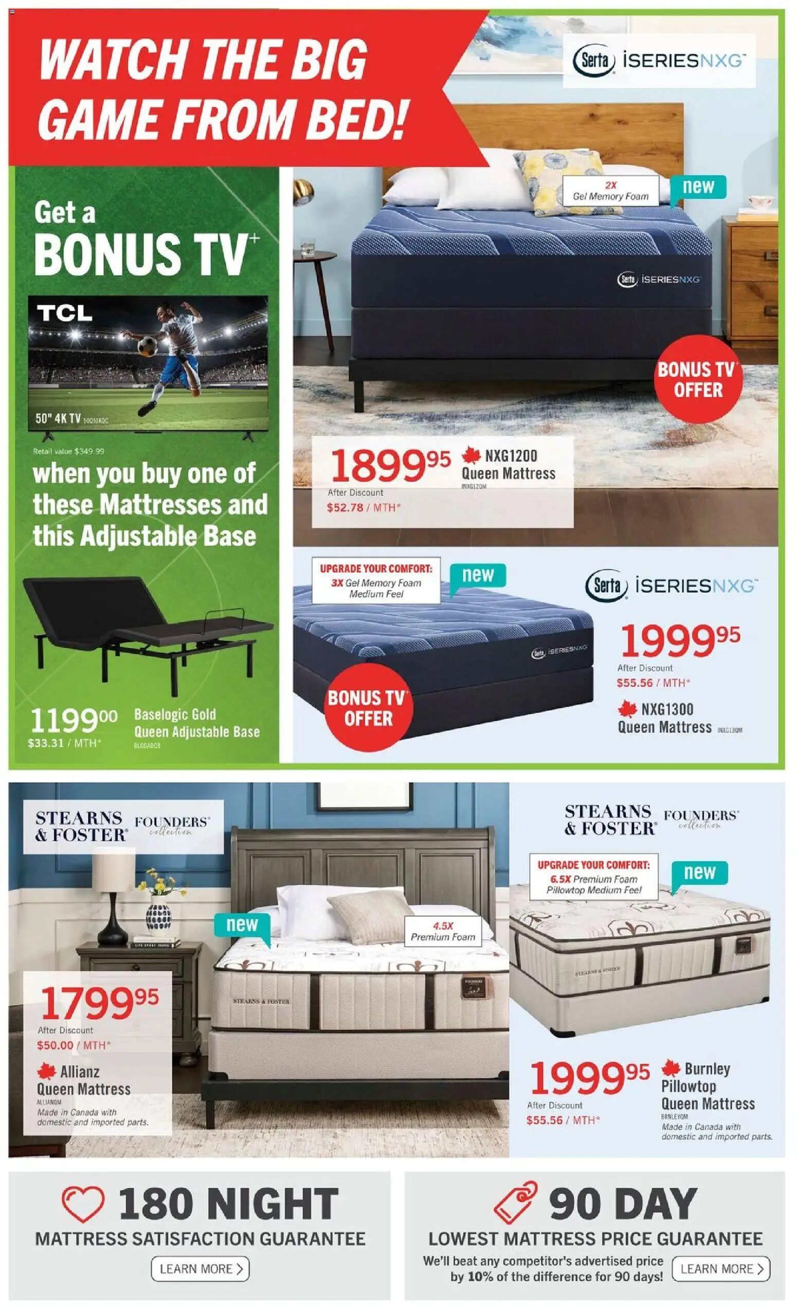 The Brick flyer valid from 05.06.2026 | Page: 4 | Products: Watch, Tv, Bed, Mattress