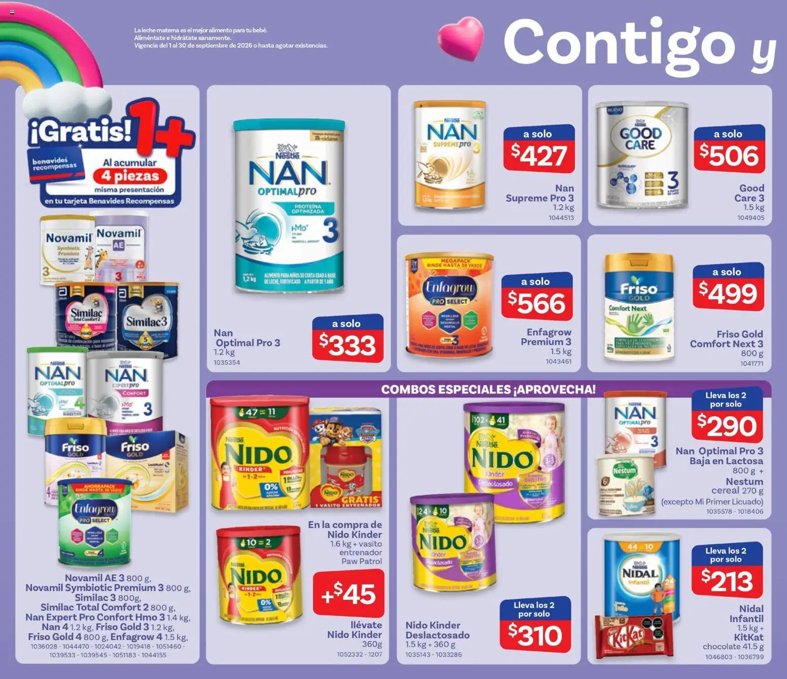 Nuevas ofertas de Farmacia Benavides válidas en toda la República Mexicana desde el 01/09/2026. ¡Encuentra las mejores ofertas en Farmacia Benavides catálogo! | Página: 16 | Productos: Huevo, Leche, Chocolate, Vasos