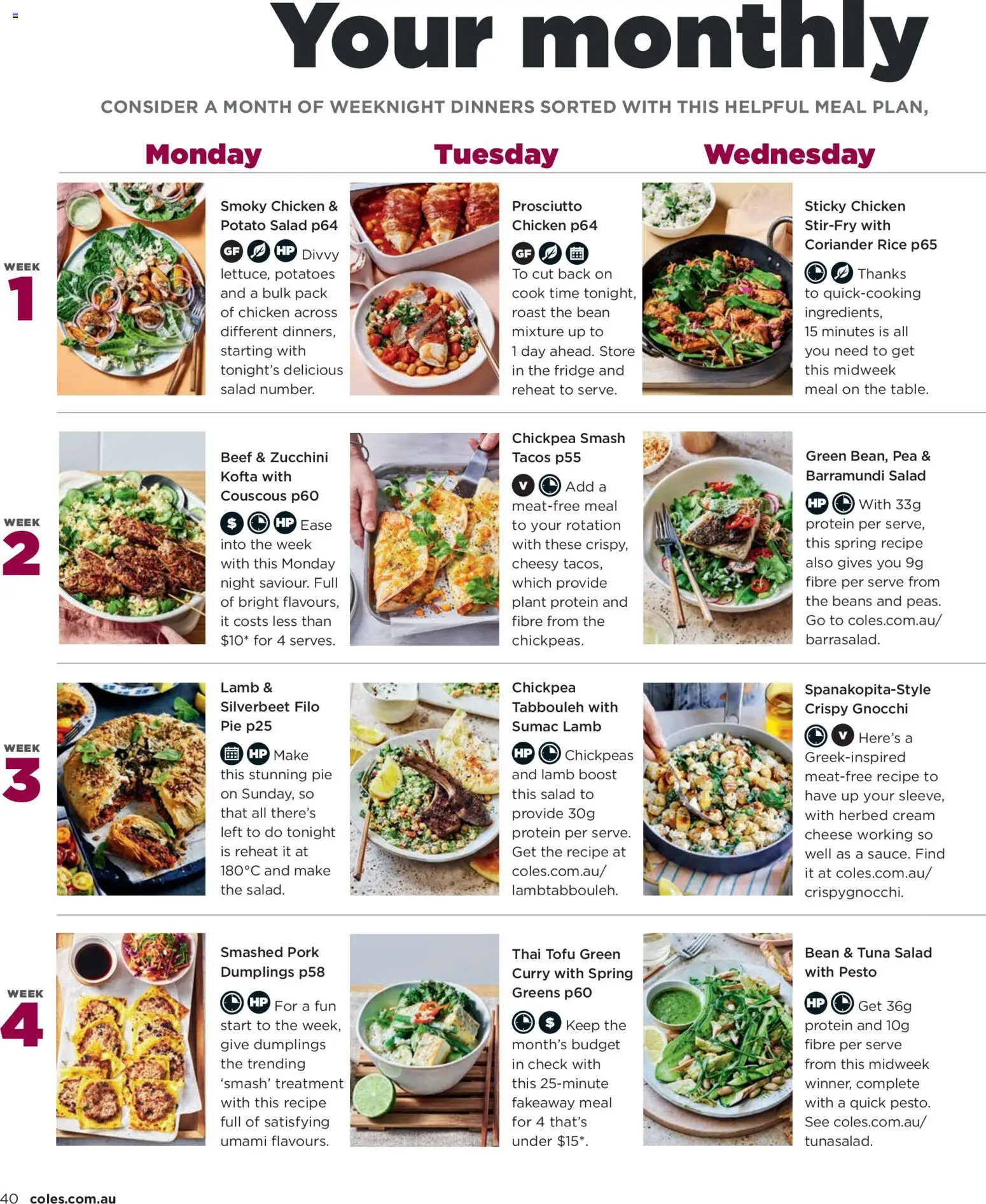 Coles catalogue - valid from 01/10/2026 | Page: 40 | Products: Cheese, Rice, Treatment, Gnocchi