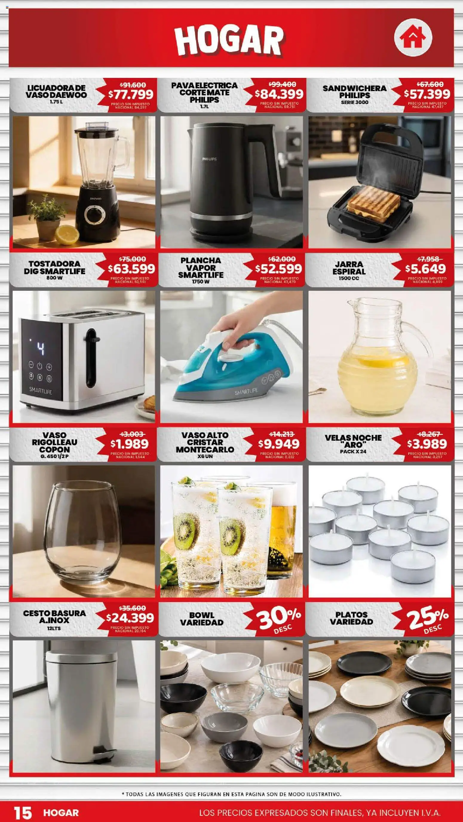 Makro Ofertas │ válido desde el 01/10/2026 | Página: 15 | Productos: Bowl, Tostadora, Velas, Licuadora