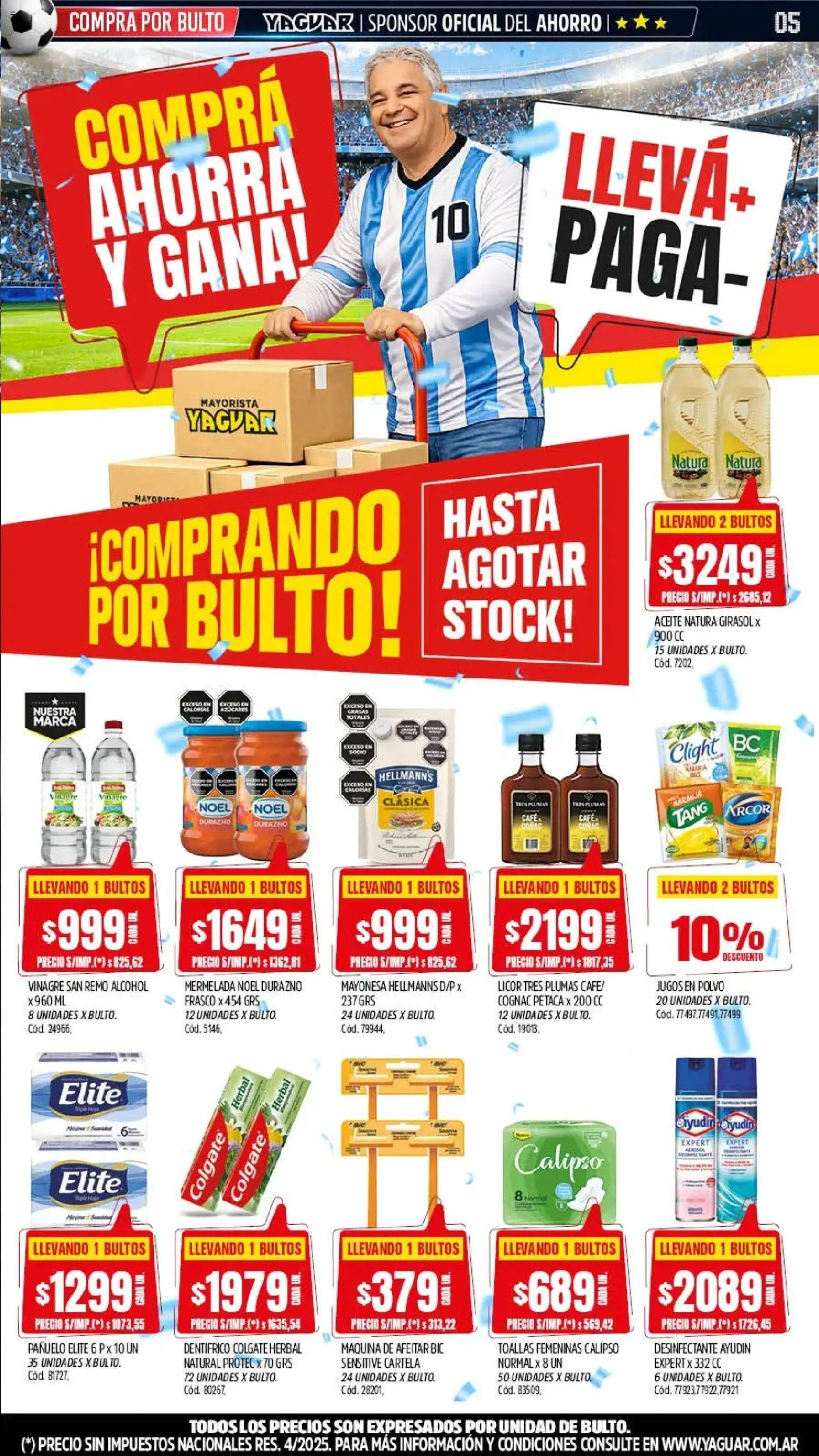 Yaguar - Oferta Semanal Trelew │ válido desde el 01.06.2026 | Página: 5 | Productos: Pañuelo, Aceite, Frasco, Mermelada