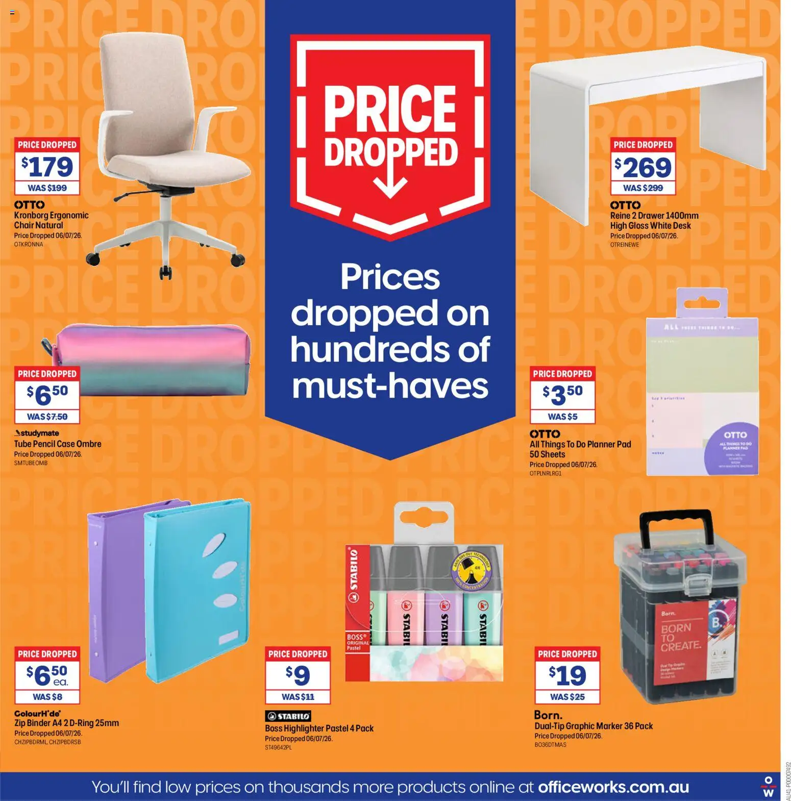 Officeworks catalogue - valid from 08/09/2026 | Page: 17 | Products: Chair, Highlighter, Ice, Pencil