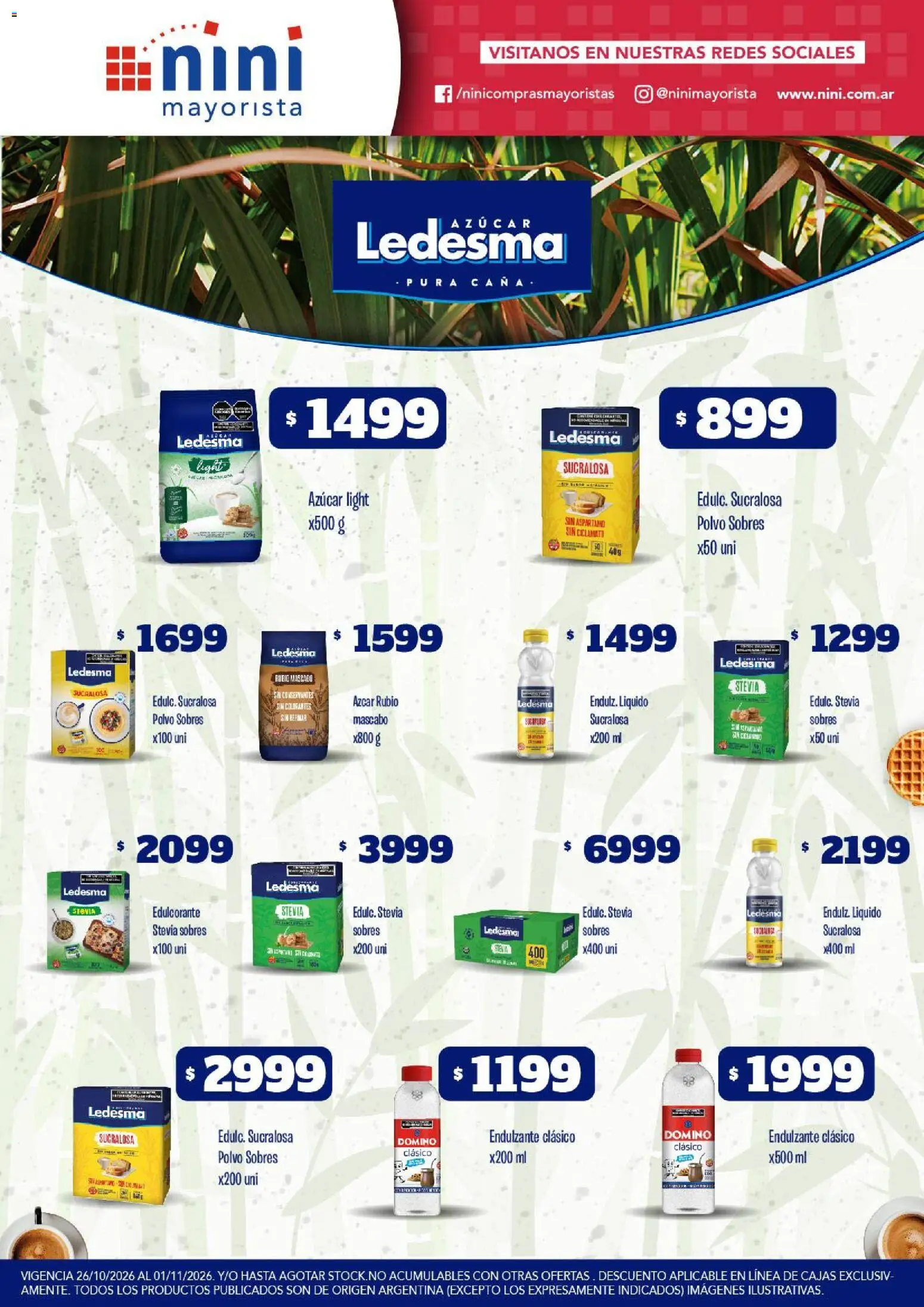 Revista de ofertas NINI Mayorista - Página 30 - Ofertas válidas hasta el 1 de noviembre de 2026