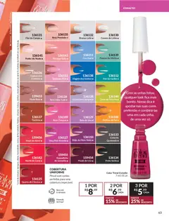Avon - Campanha 04 - Pré-Visualização do folheto da loja Avon, válido de 18.02.2026 | Página: 63 | Produtos: Pincel, Cimento, Casaco, Bala