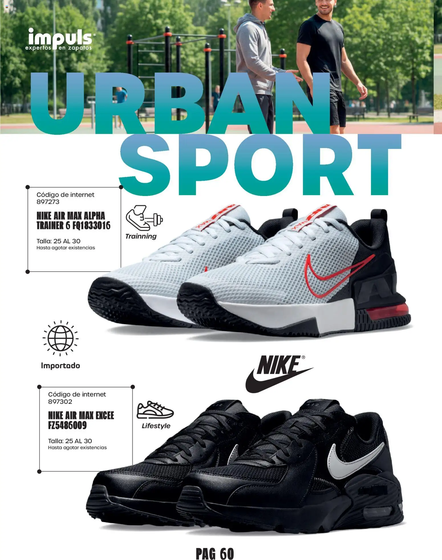Nuevas ofertas de Impuls válidas en toda la República Mexicana desde el 01/09/2026. ¡Encuentra las mejores ofertas en Impuls catálogo Urban Sport! | Página: 62 | Productos: Zapatos