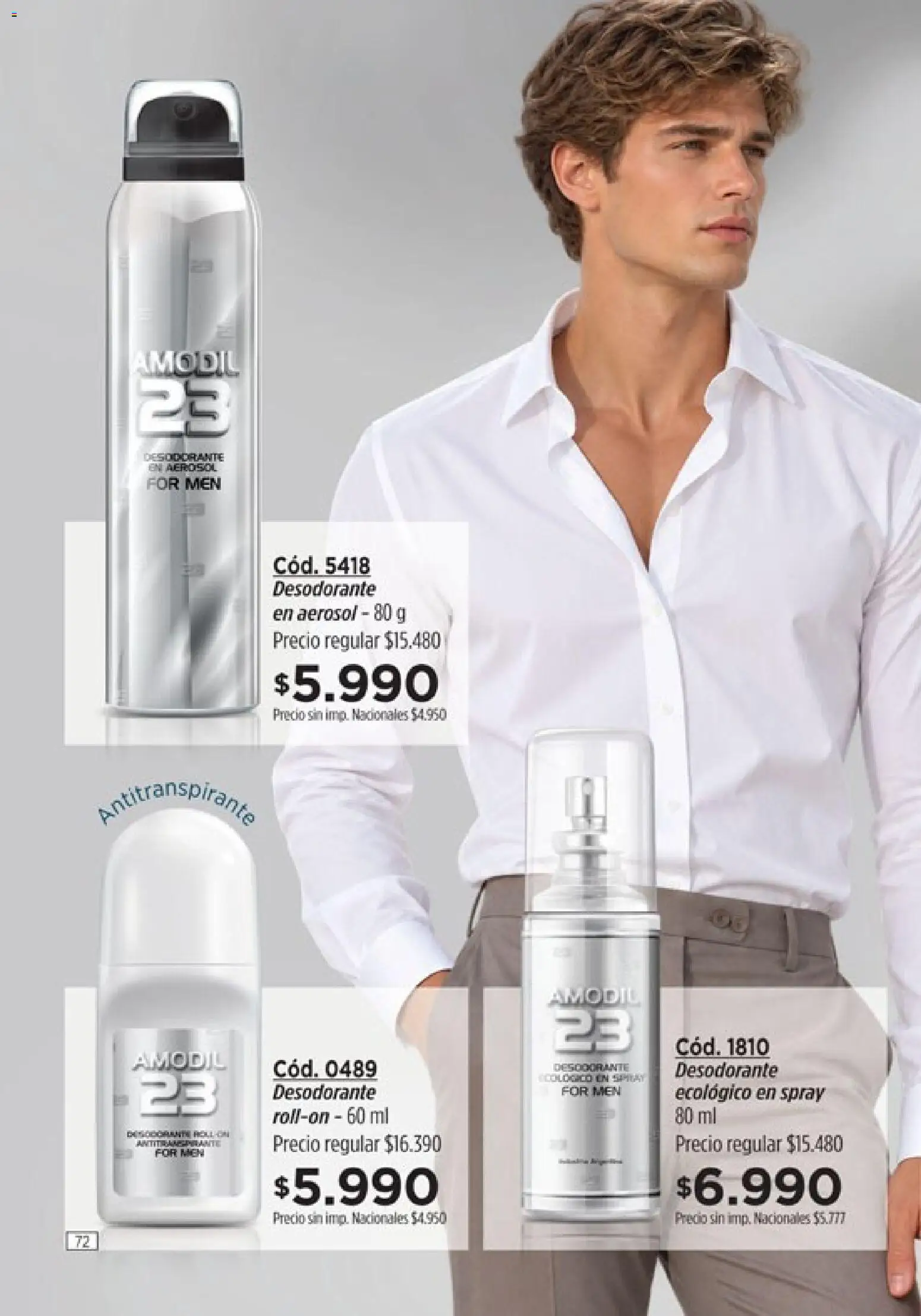 Catálogo Amodil Campaña 16 │ válido desde el 19/09/2026 | Página: 72 | Productos: Desodorante, Antitranspirante