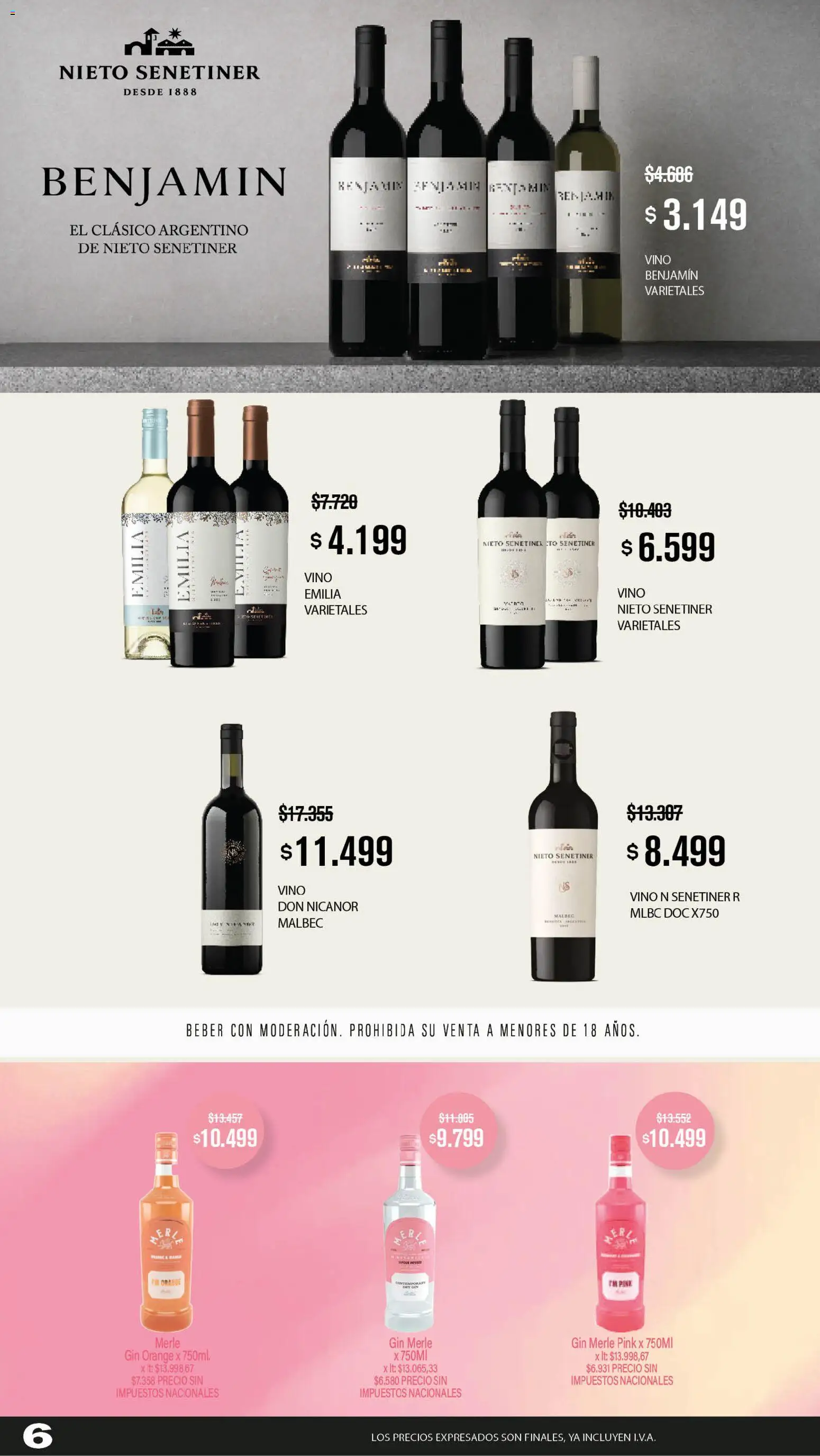 Makro OLVETE A ILUSIONAR │ válido desde el 09/07/2026 | Página: 6 | Productos: Gin, Vino
