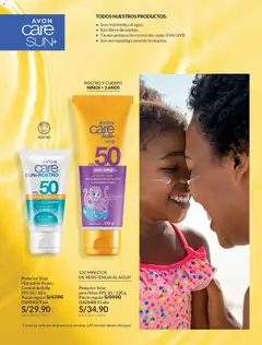 Vista previa de folleto Avon catálogo - Campaña 7 de la Avon válido desde 21.04.2026 | Página: 160 | Productos: Protector solar