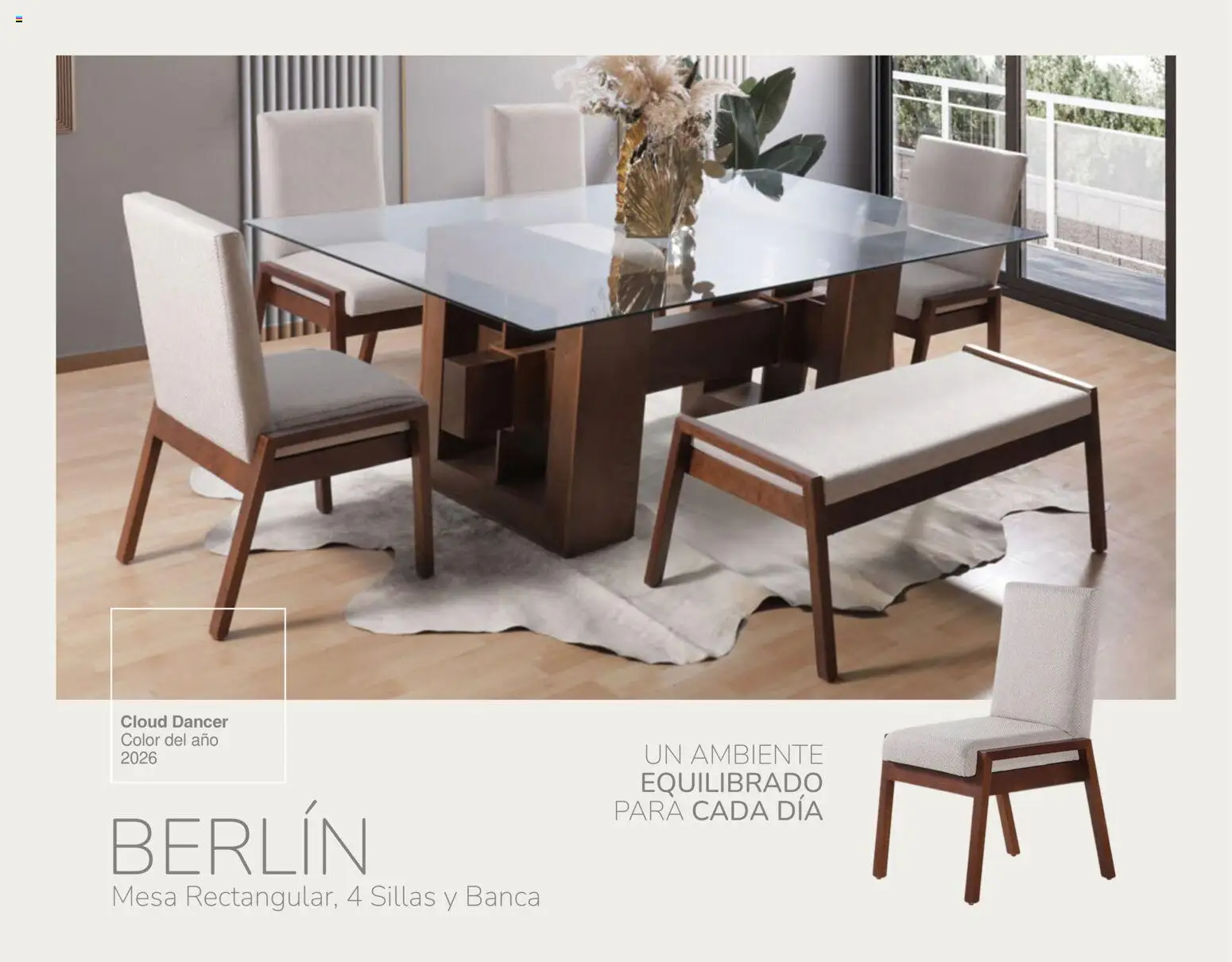 Nuevas ofertas de Muebles Dico válidas en toda la República Mexicana desde el 30/01/2026. ¡Encuentra las mejores ofertas en Muebles Dico catálogo Cloud Dancer Color del año 2026! | Página: 8 | Productos: Mesa