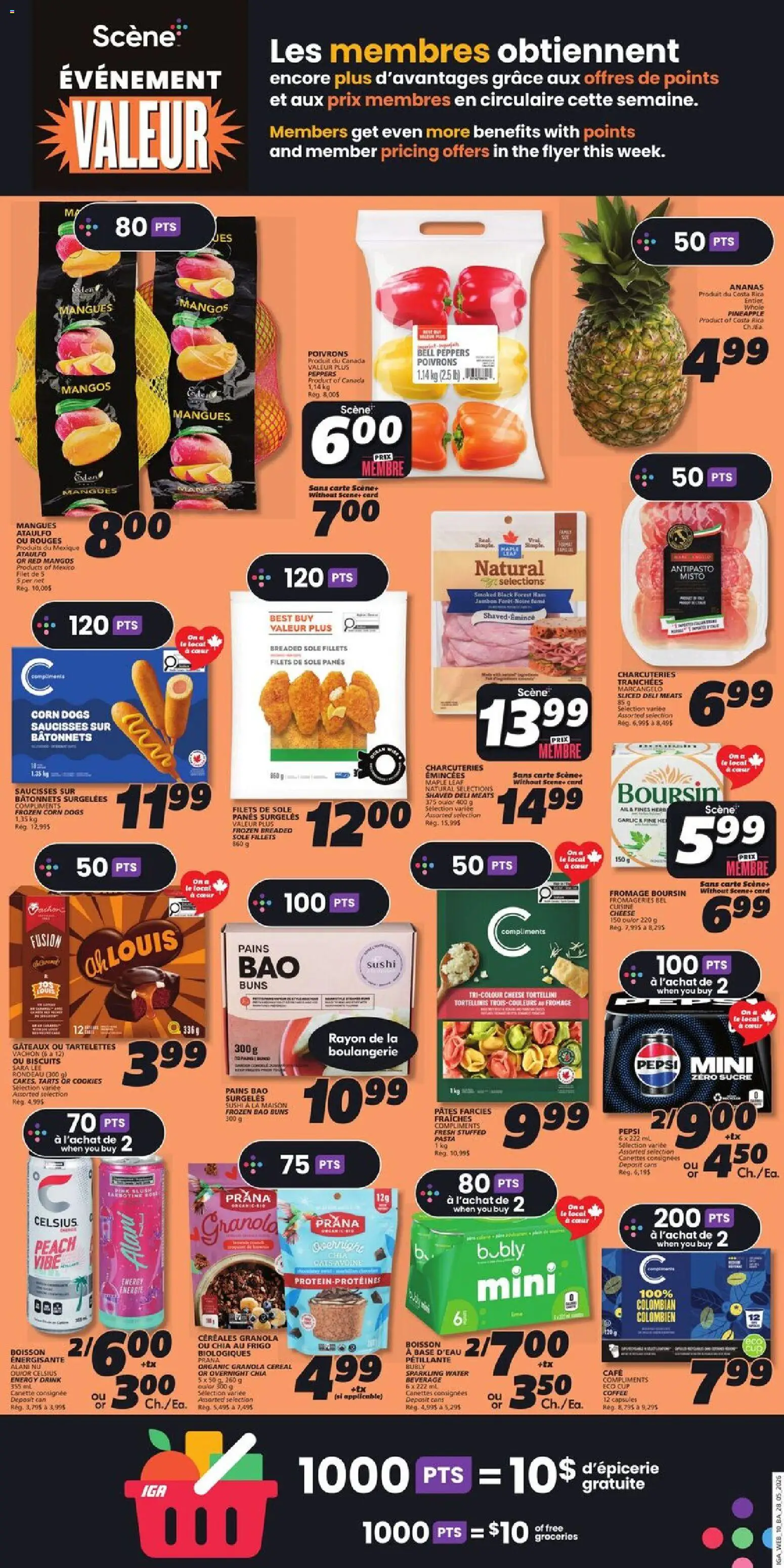 IGA flyer valid from 28.05.2026 | Page: 13 | Products: Pineapple, Pasta, Cookies, Coffee