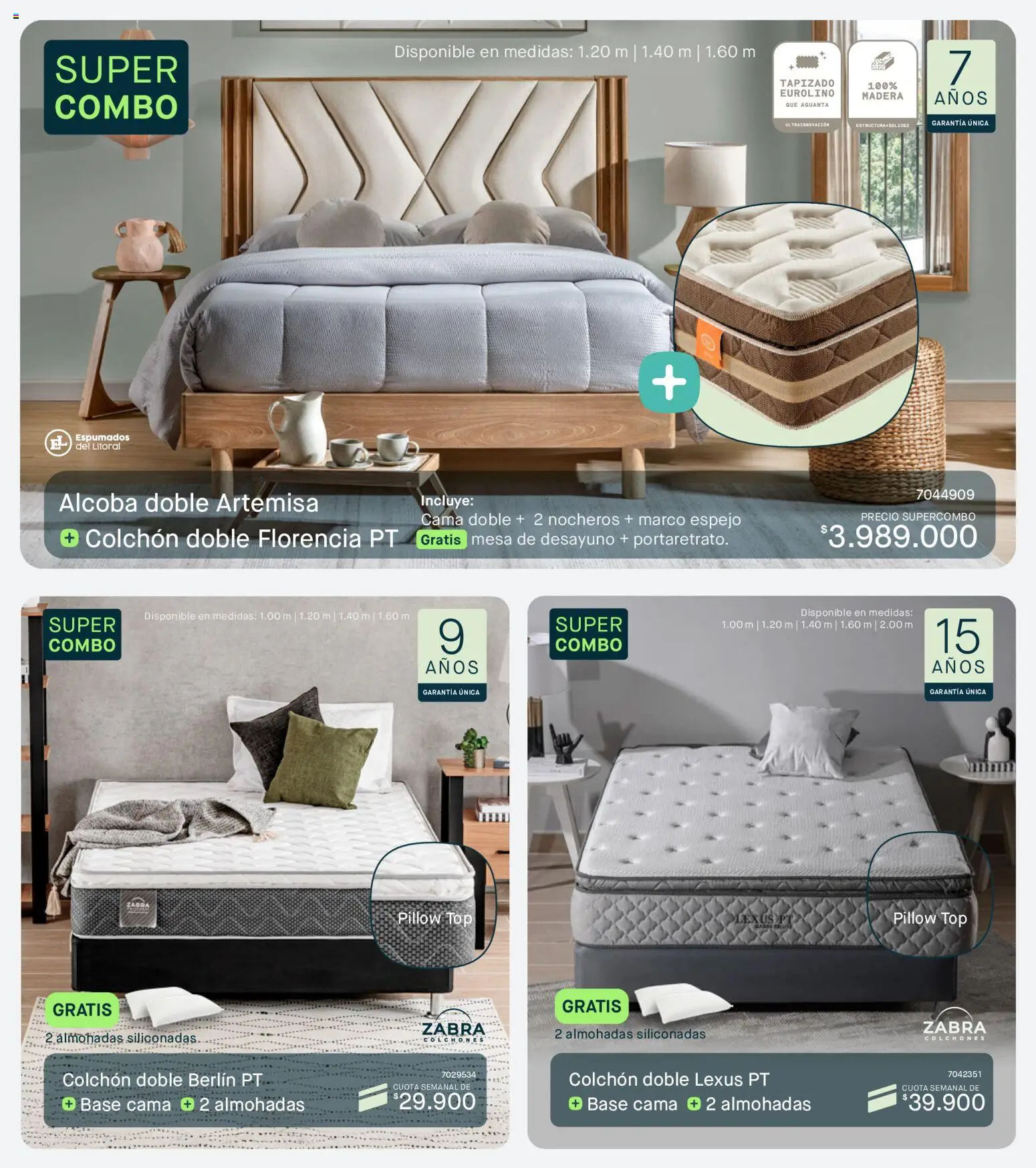 Muebles jamar revista - valida desde el 01/07/2026 | Página: 2 | Productos: Colchón, Mesa, Espejo, Top