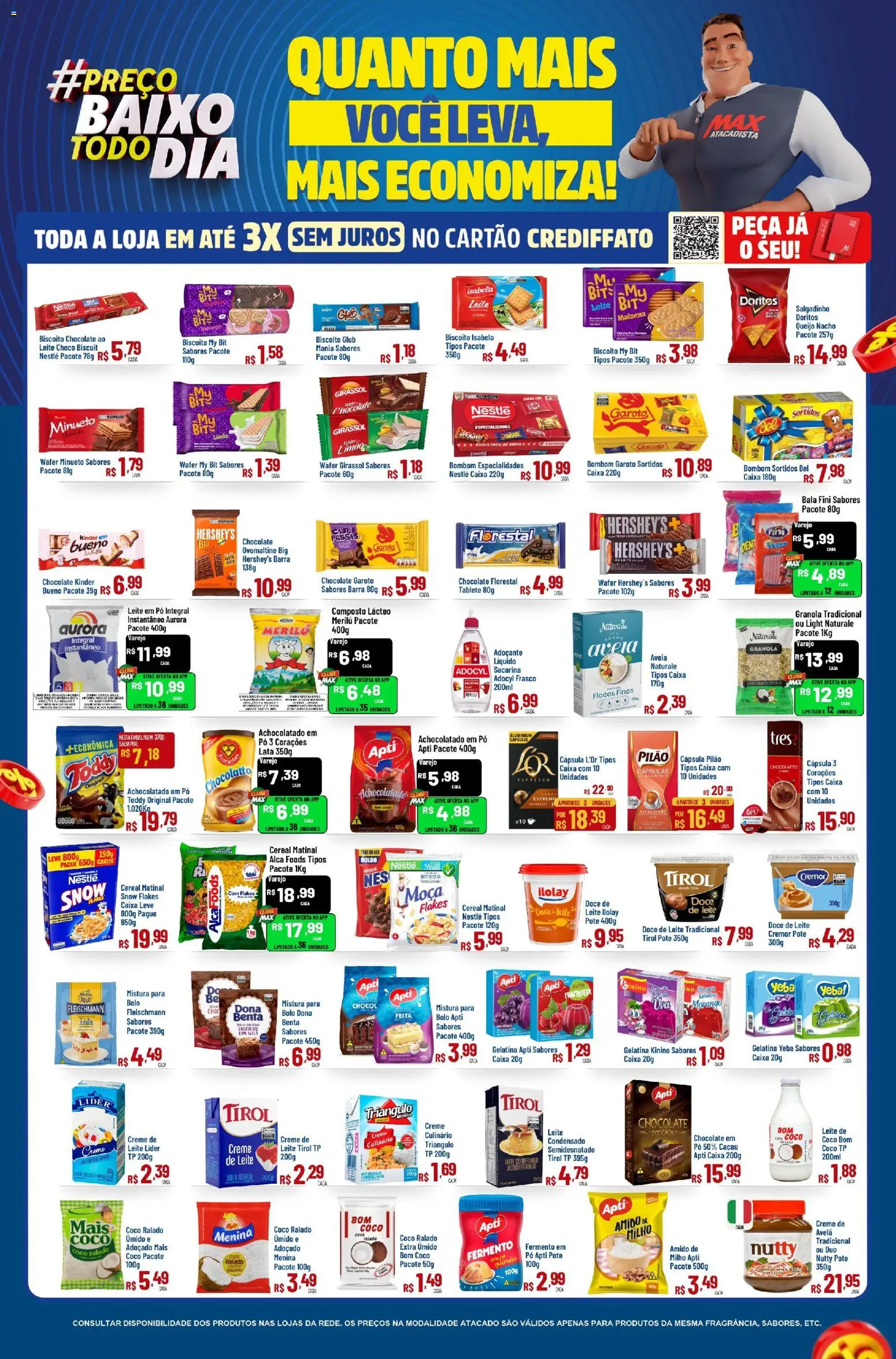 Max Atacadista Folheto - válido de 31/07/2026 | Página: 3 | Produtos: Cápsulas, Achocolatado, Cabo, Avelã